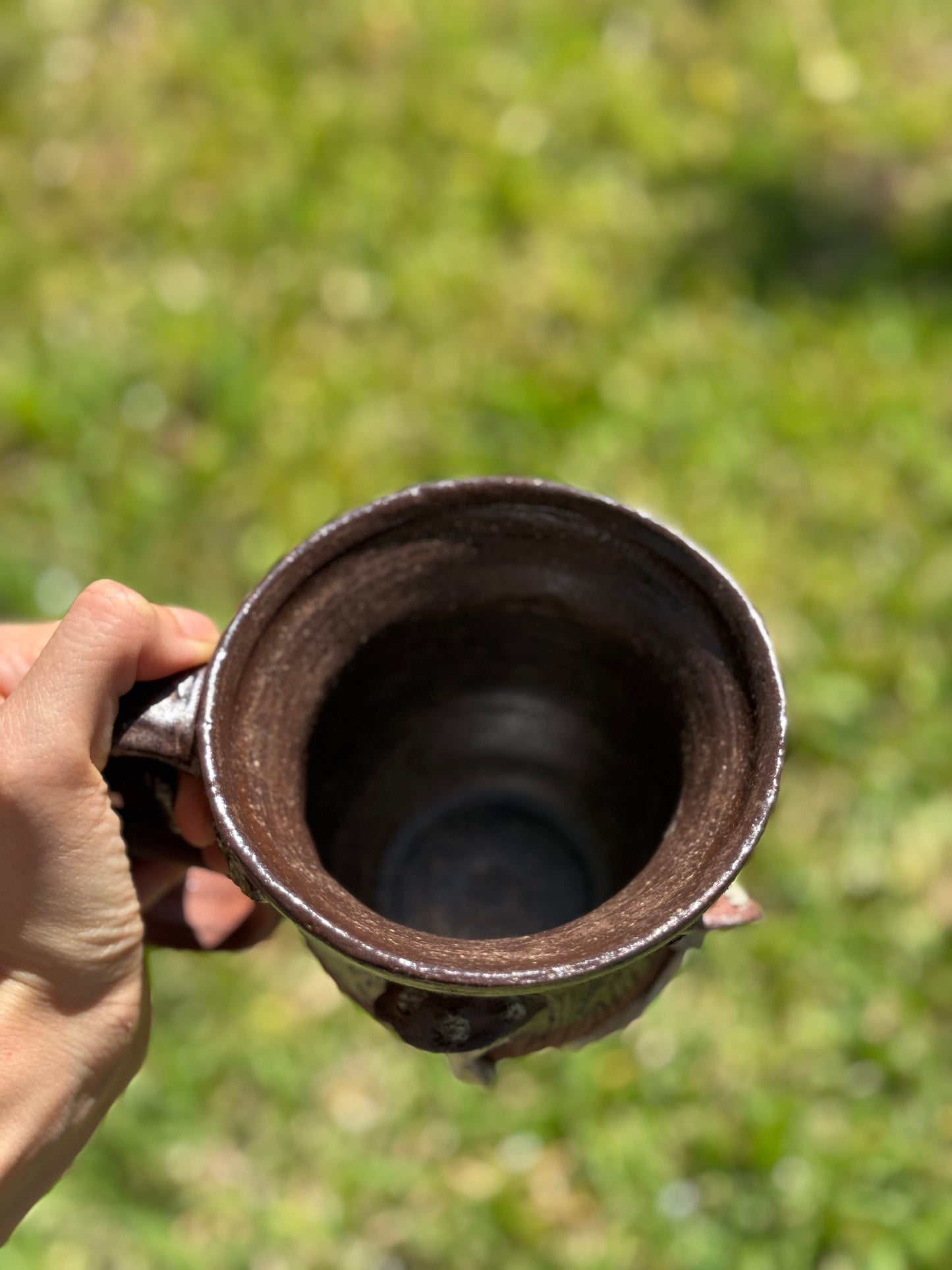 Butterfly mushroom mug