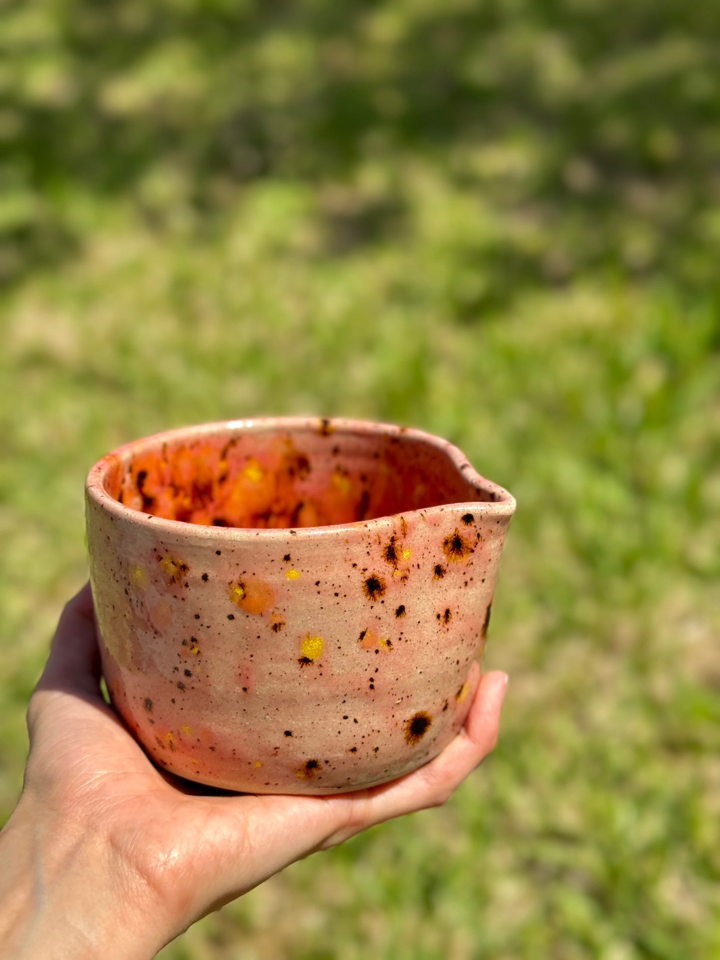 Pink Crystal Matcha Bowl