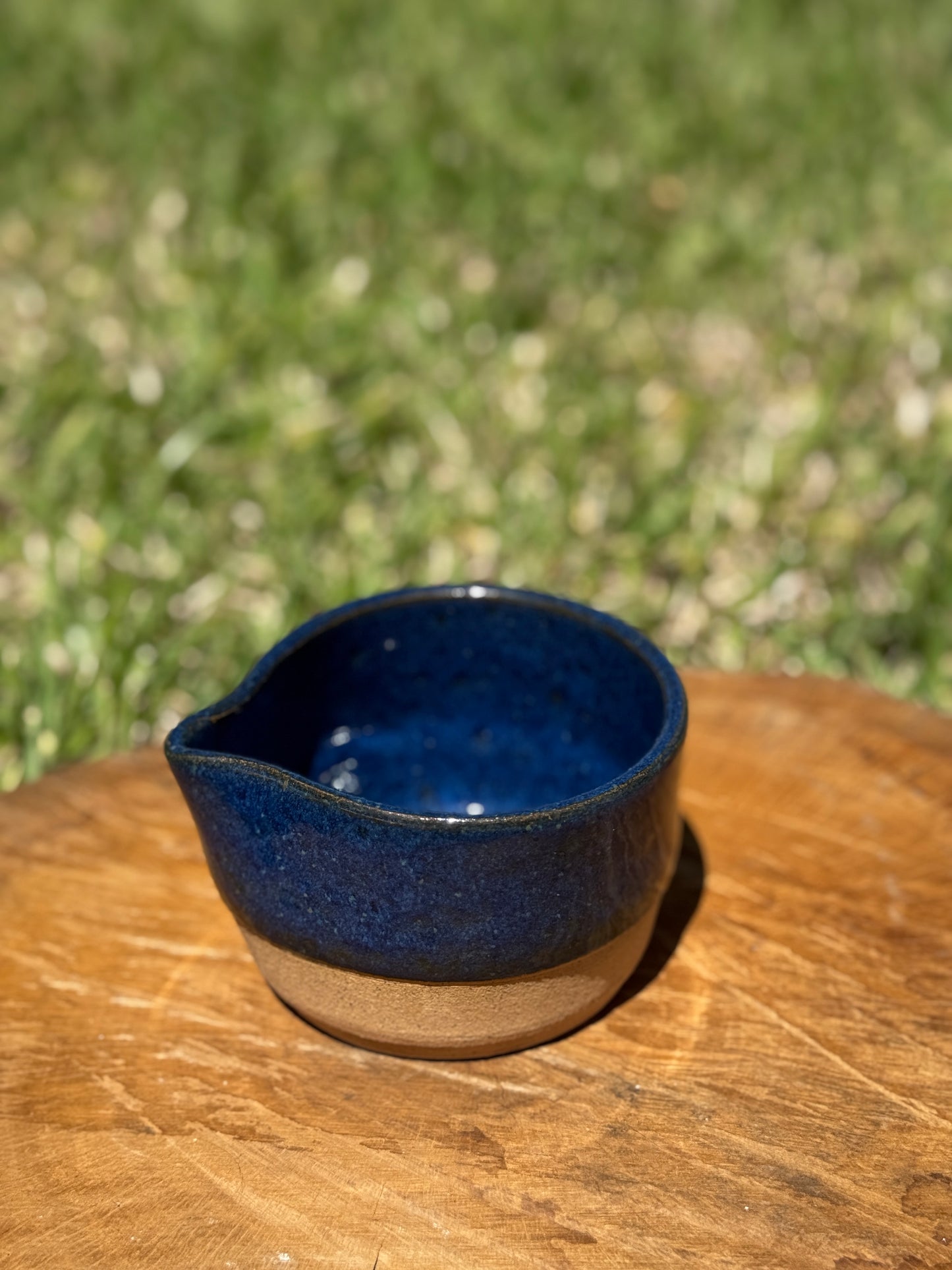 Blue Speckled Clay Matcha Bowl