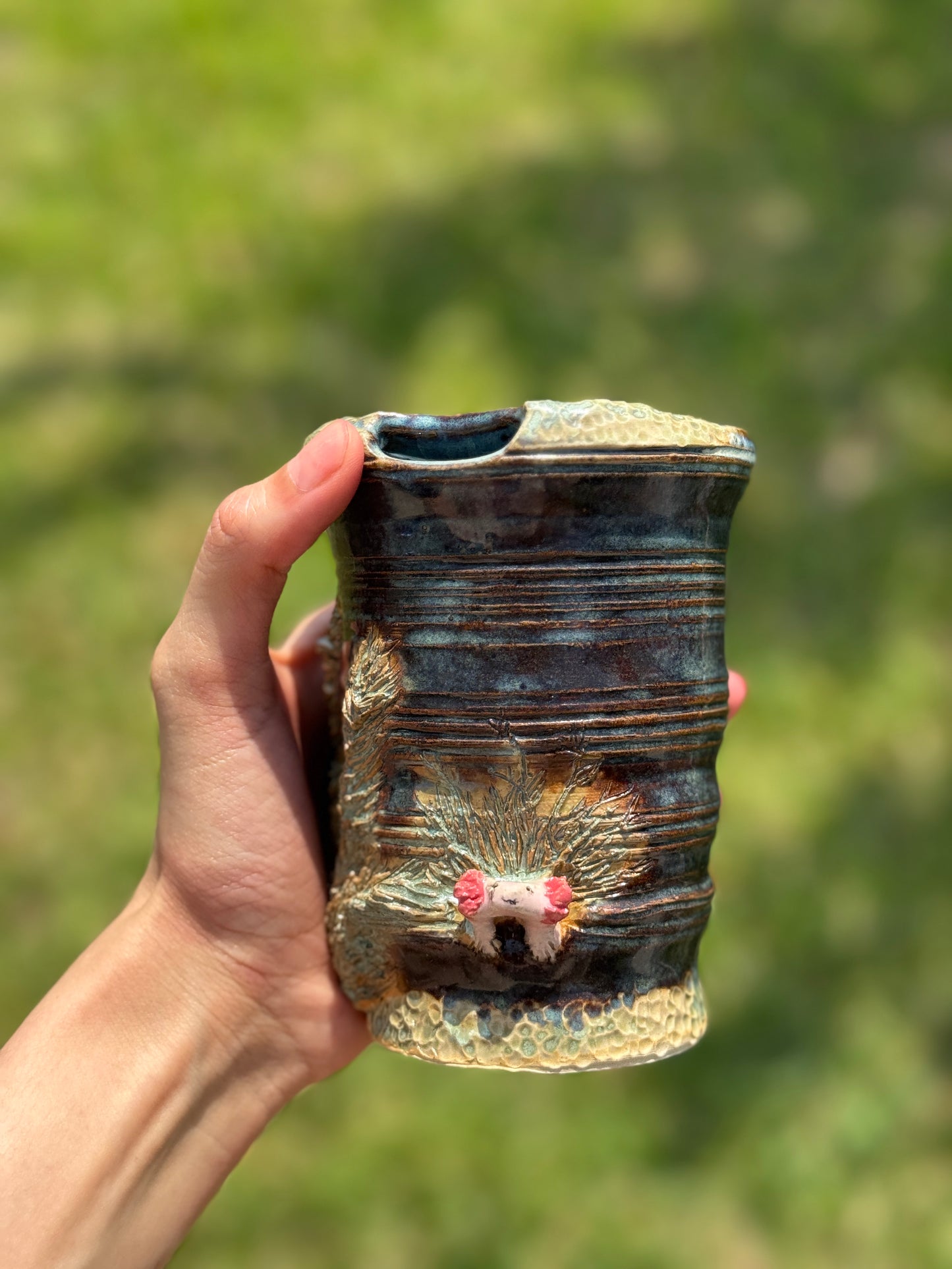 Animal Theme Travel Mug- Axolotl