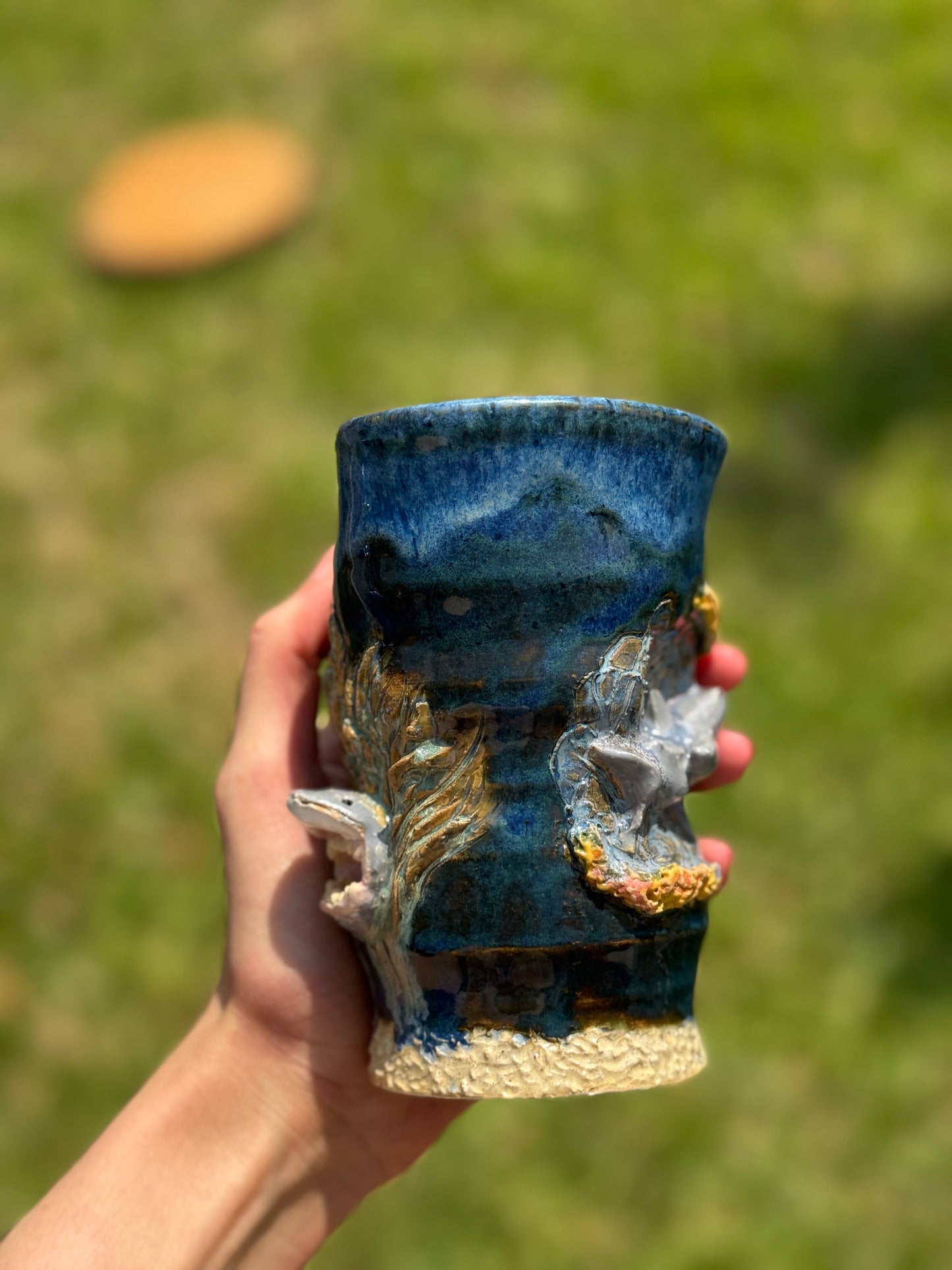 Animal Theme Sculpted Travel Straw Mug- Shark