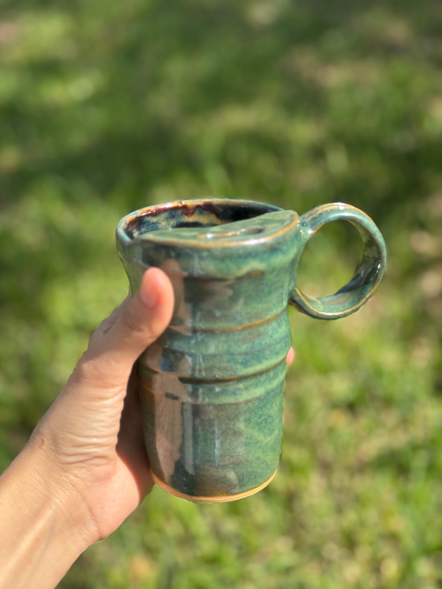 Green travel mug