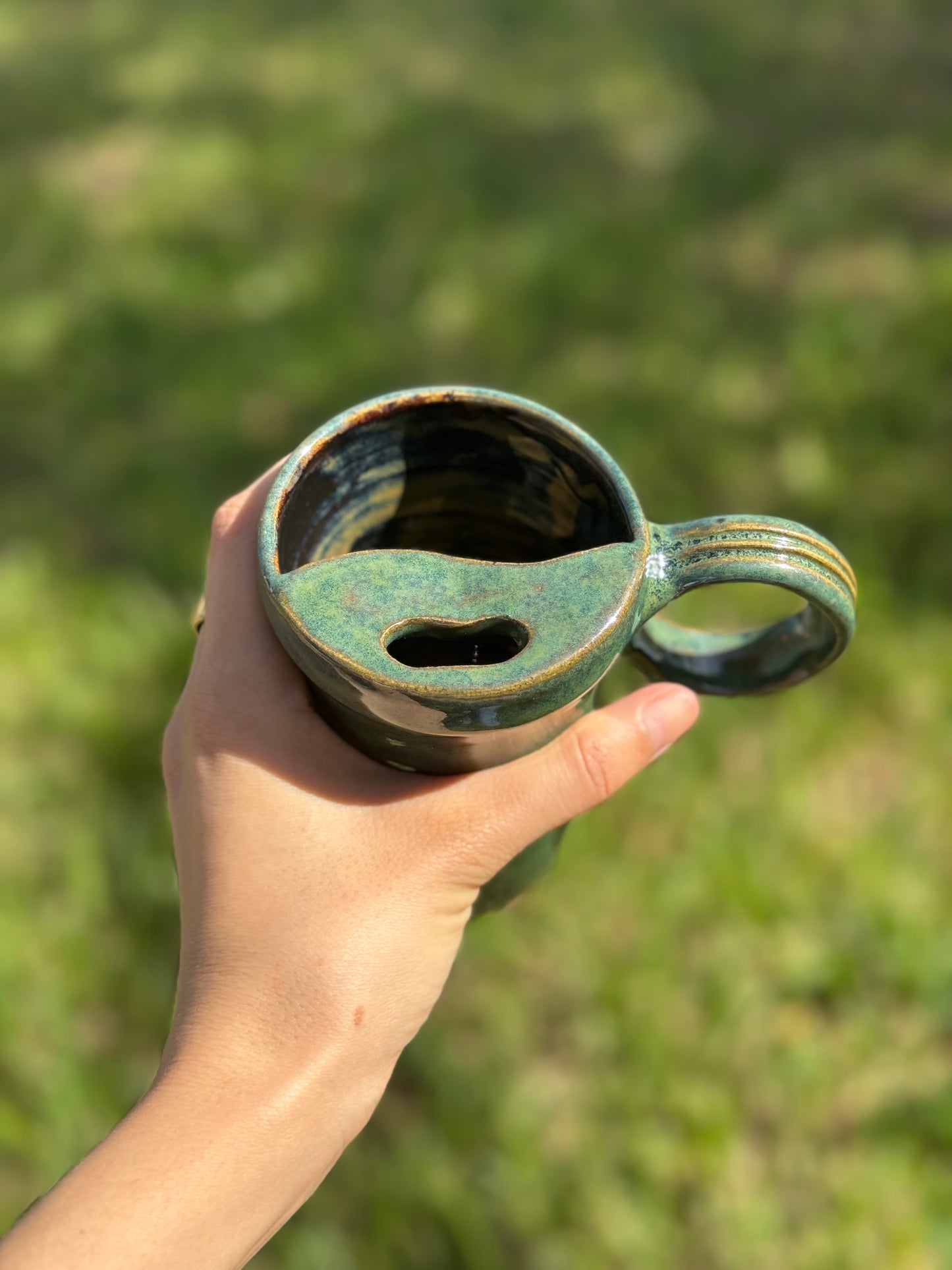 Green travel mug