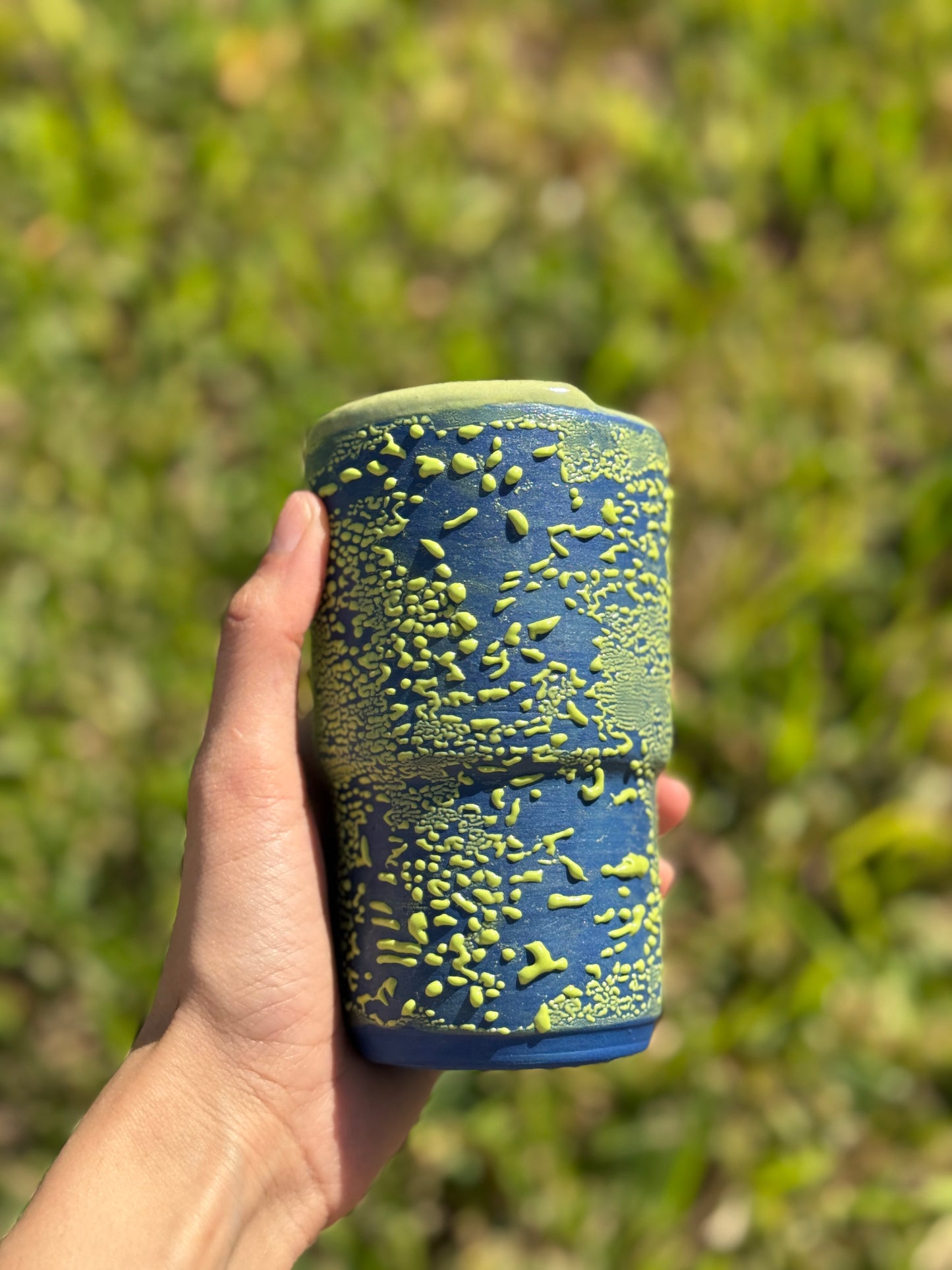 Green and Blue Crawl mug
