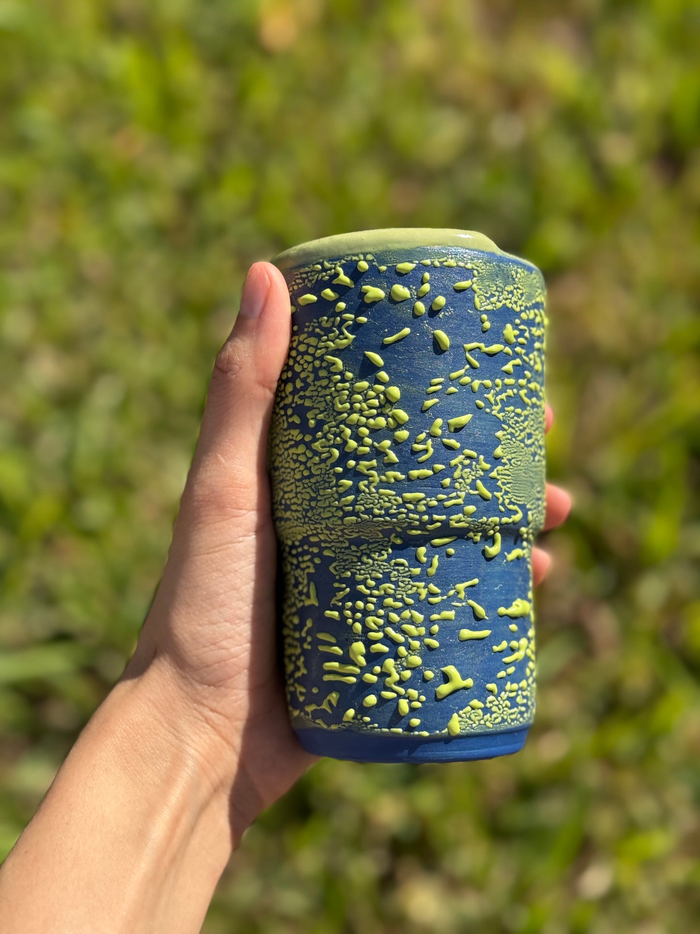 Green and Blue Crawl mug