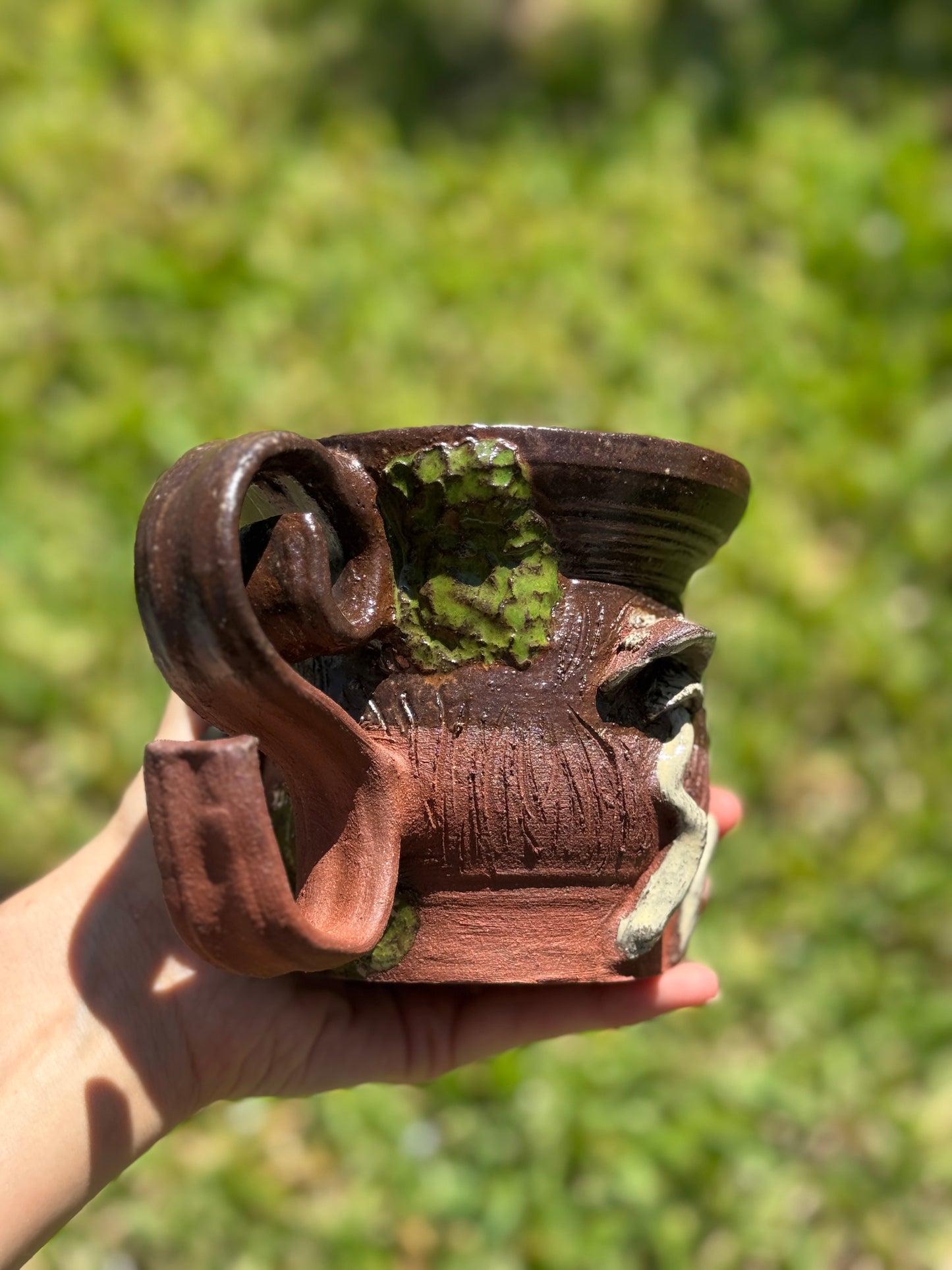 Butterfly mushroom mug