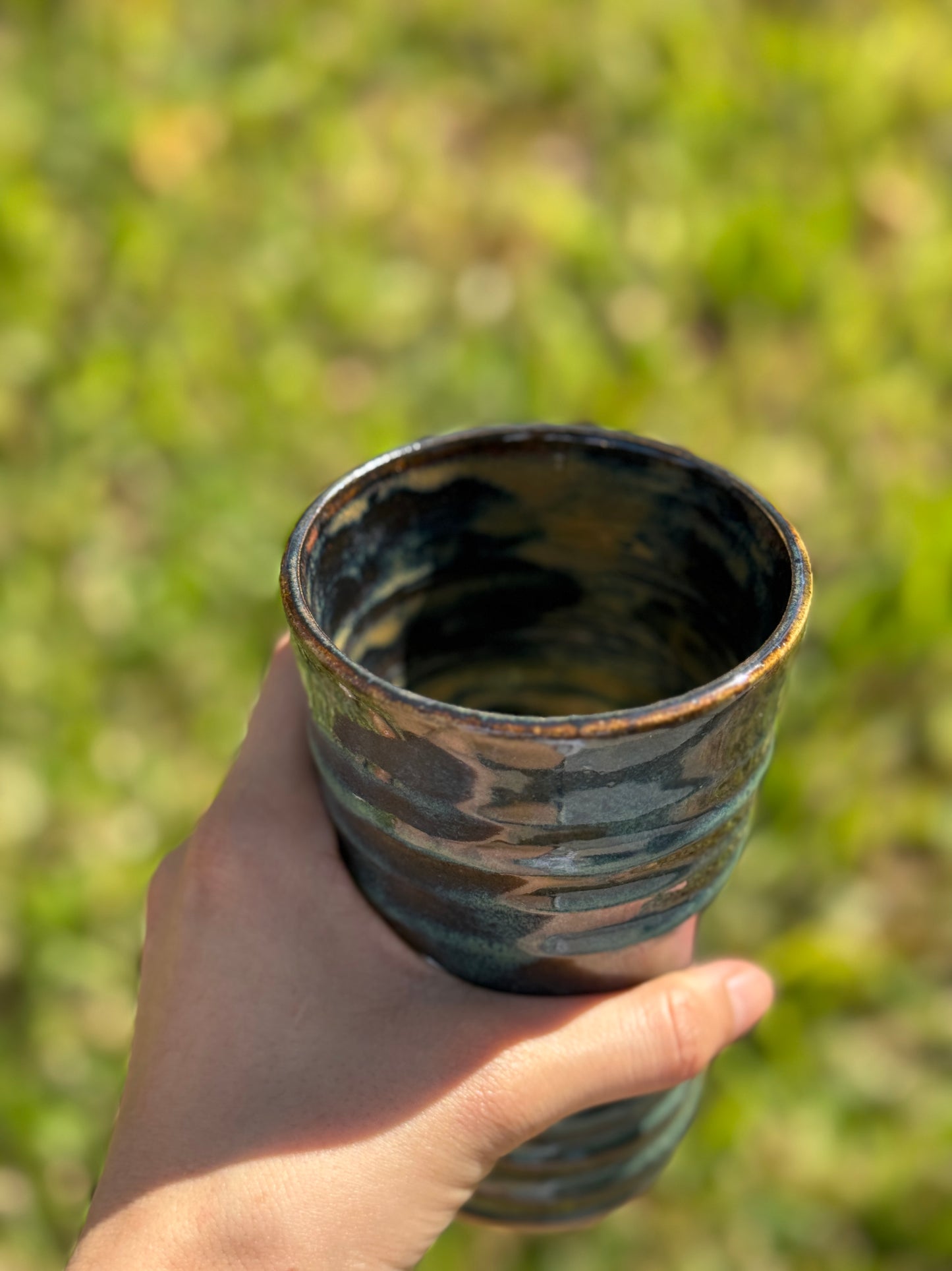 Pam's green cup/vase