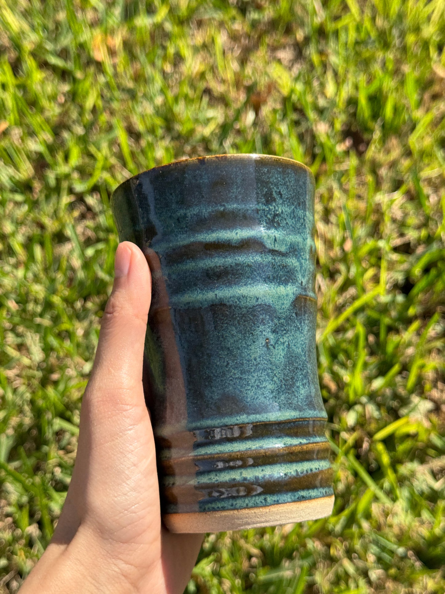 Pam's green cup/vase