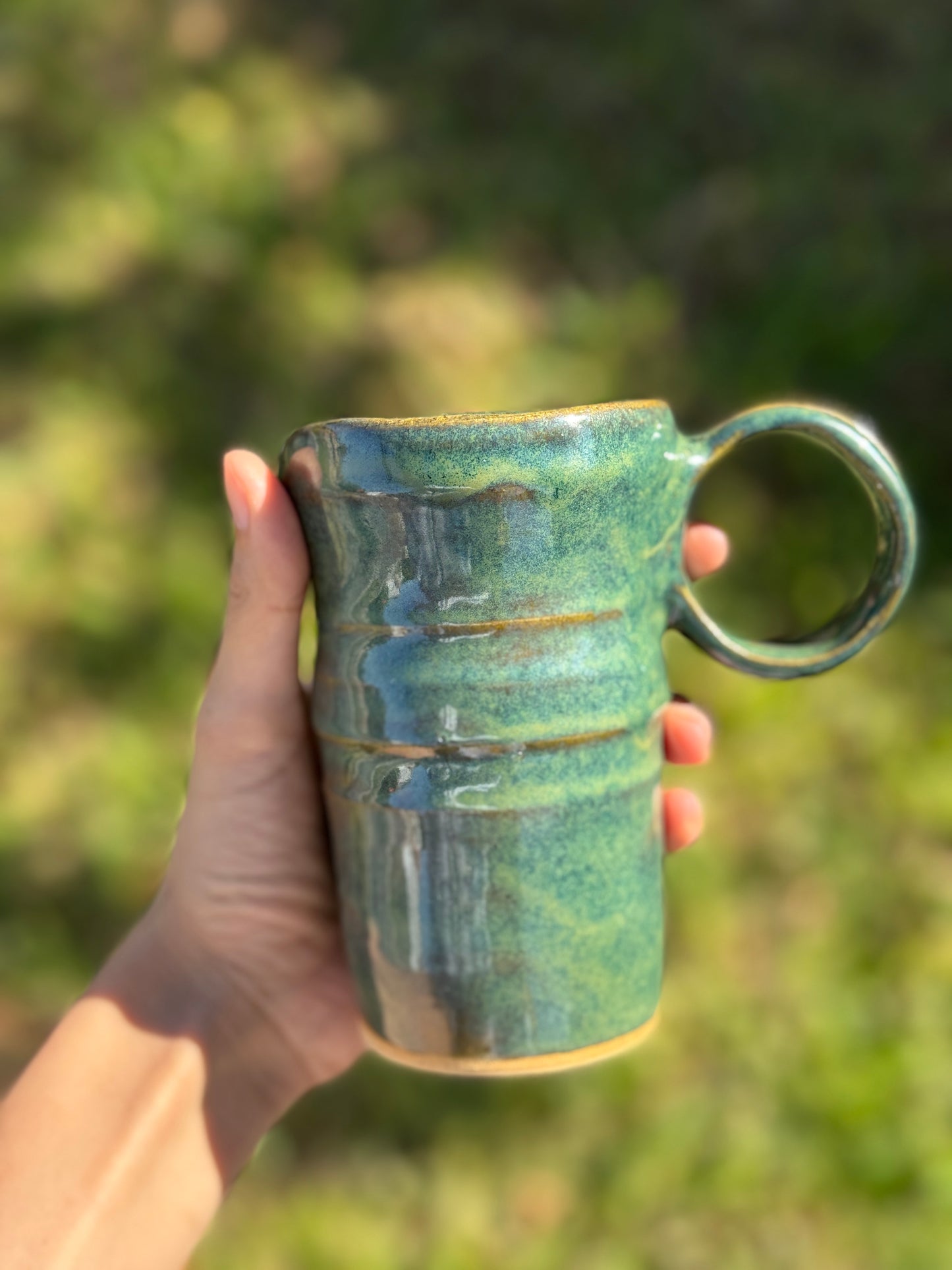 Green travel mug