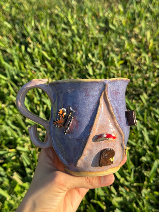 The purple fairy flower house