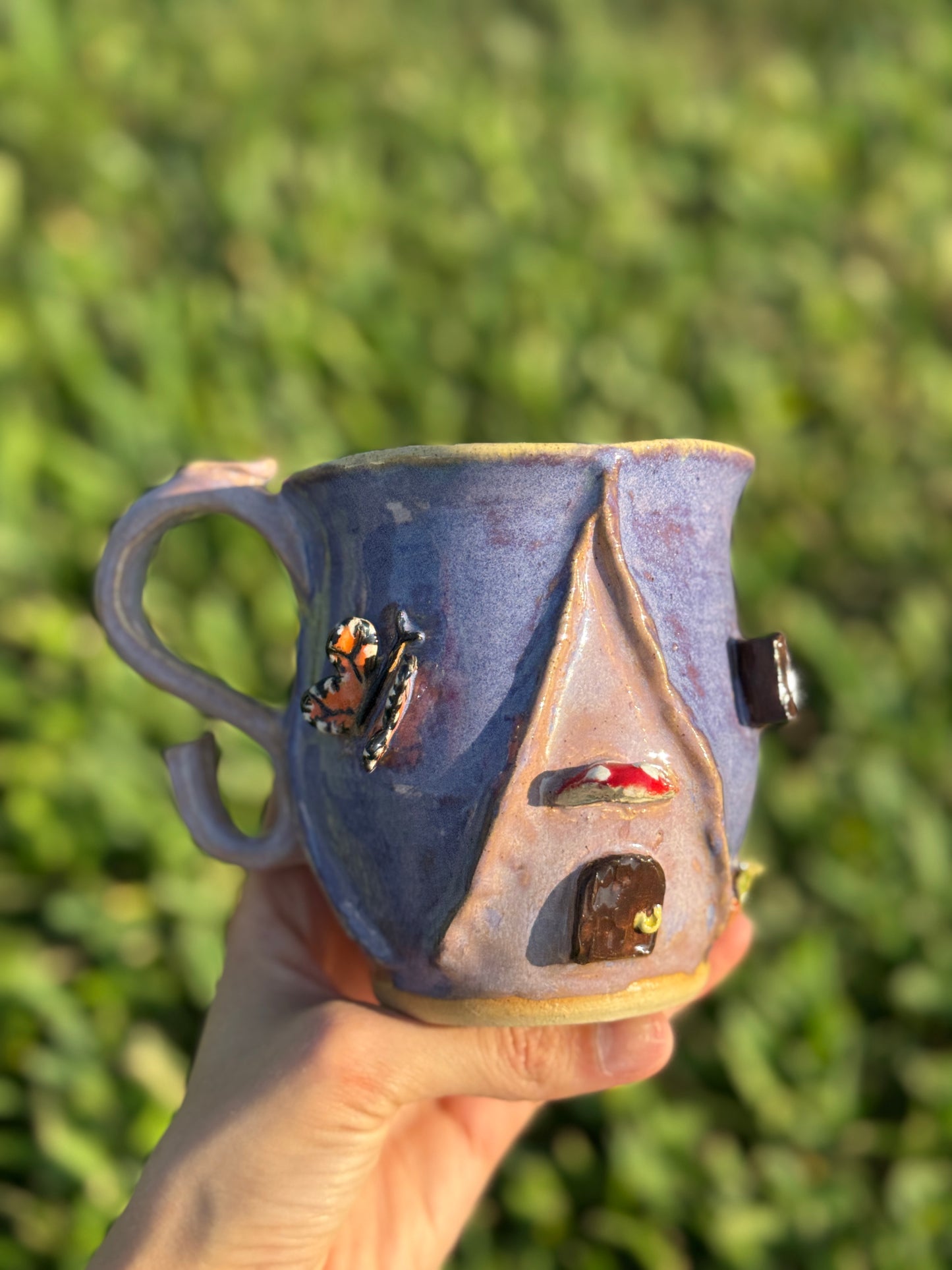 The purple fairy flower house