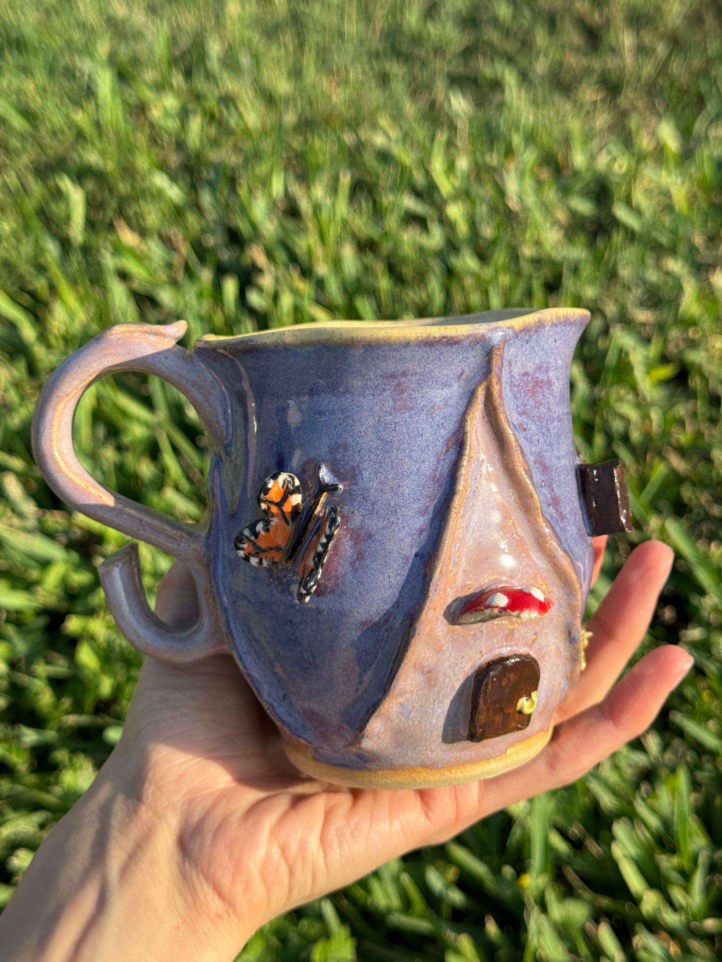 The purple fairy flower house