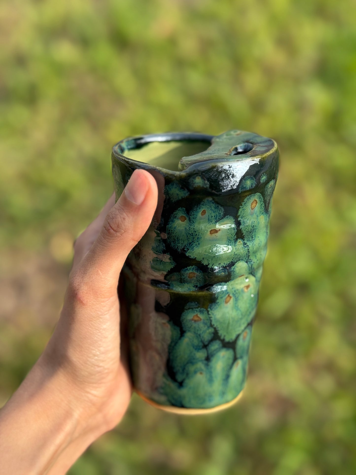 Floating Olive to go mug