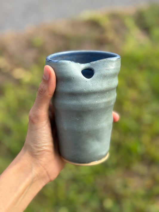 Matte Blue To go straw mug