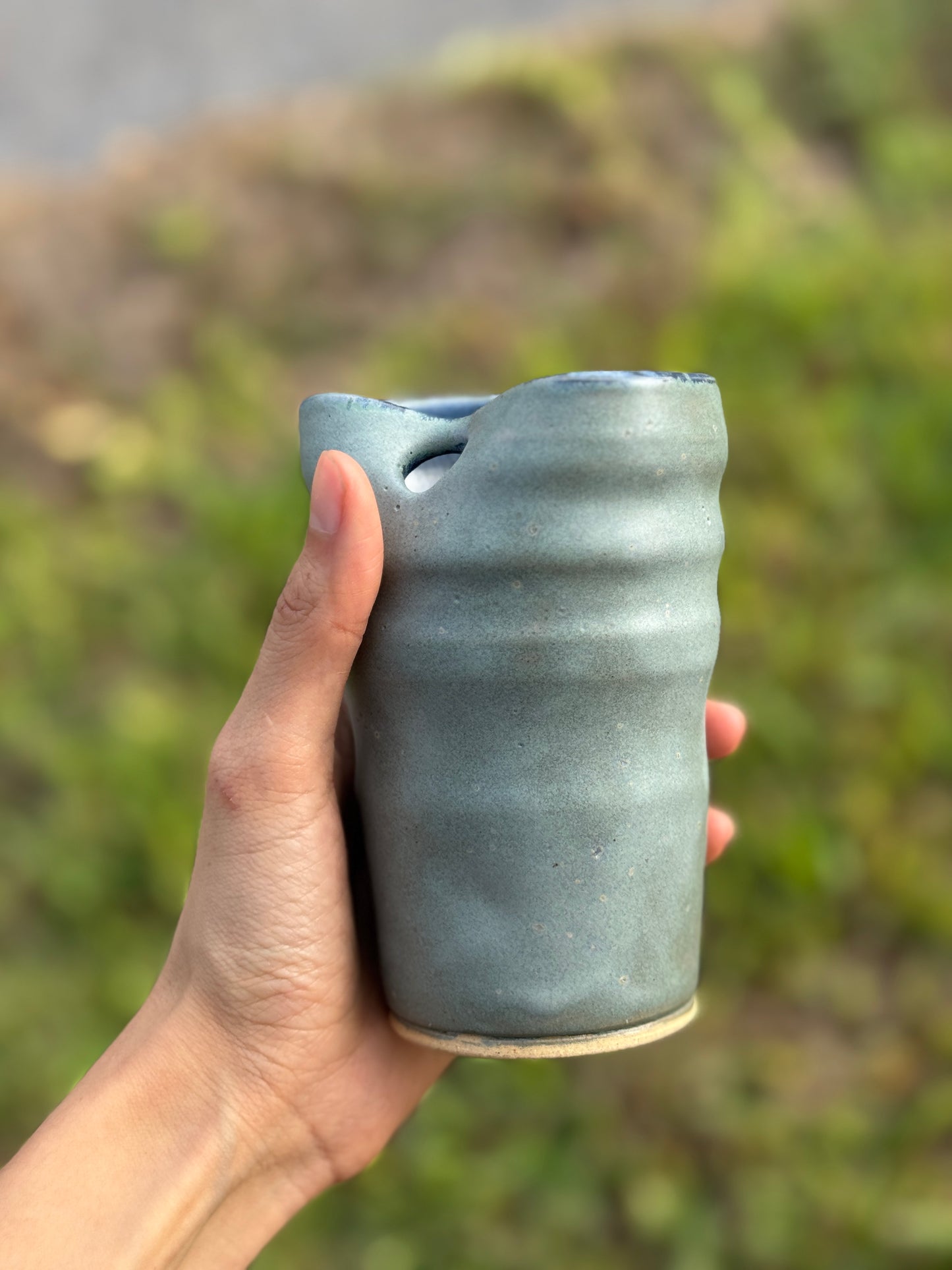 Matte Blue To go straw mug