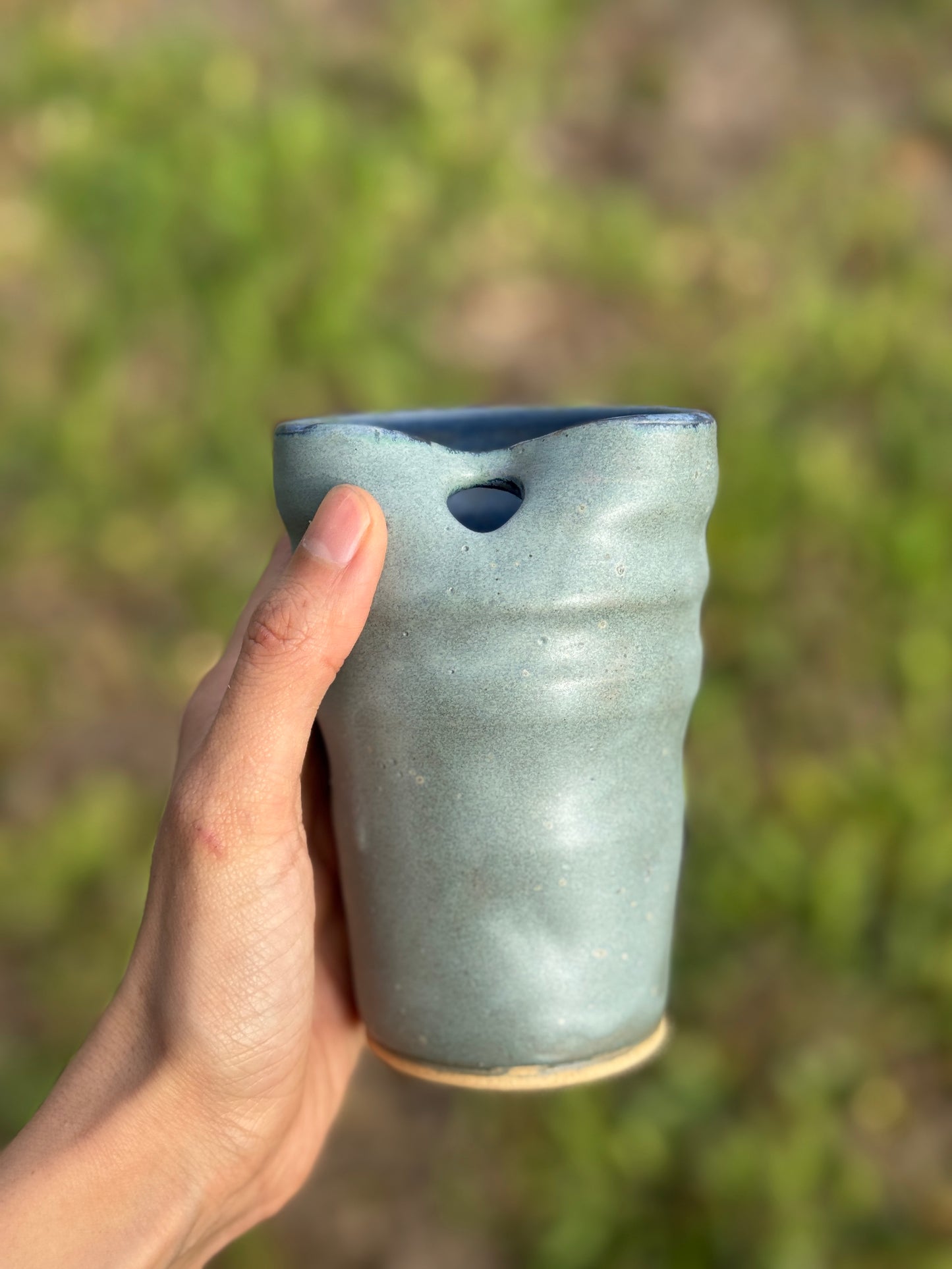 Matte Blue To go straw mug