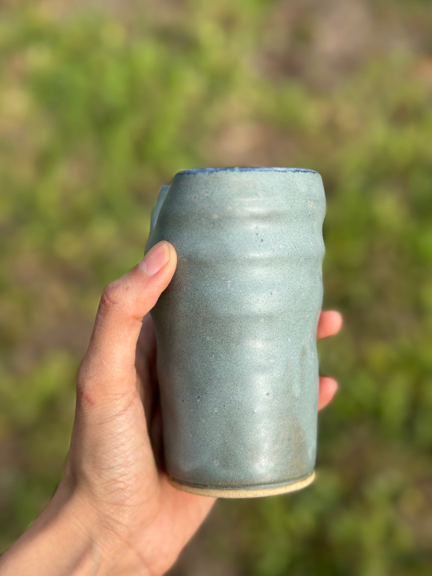 Matte Blue To go straw mug