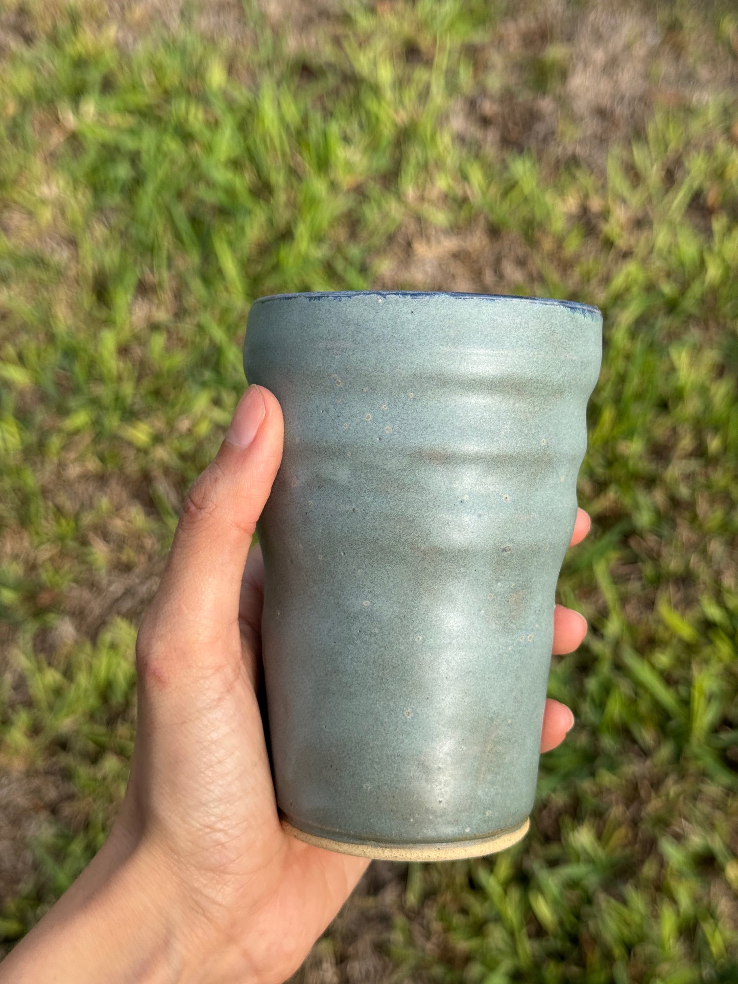 Matte Blue To go straw mug