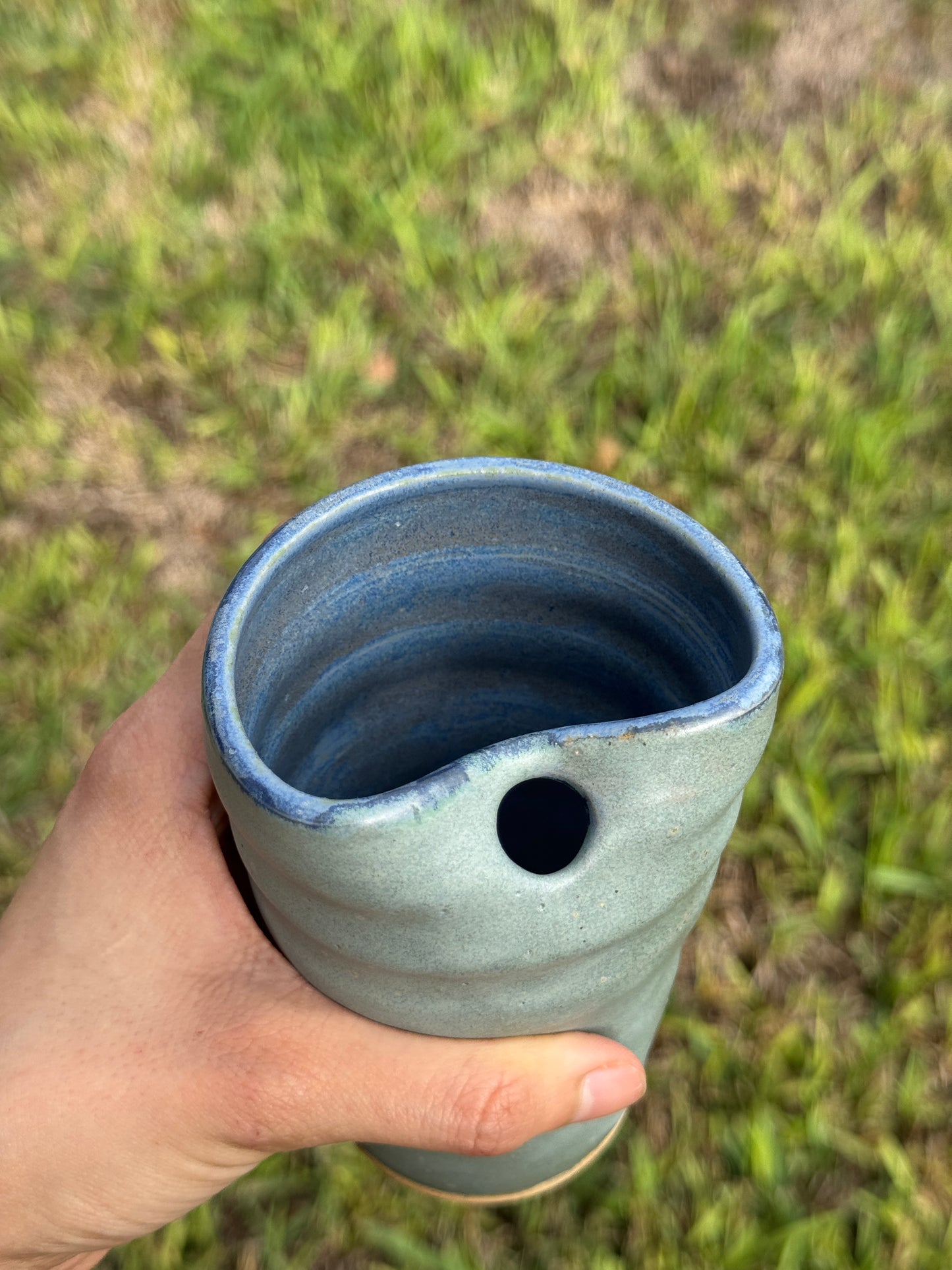 Matte Blue To go straw mug