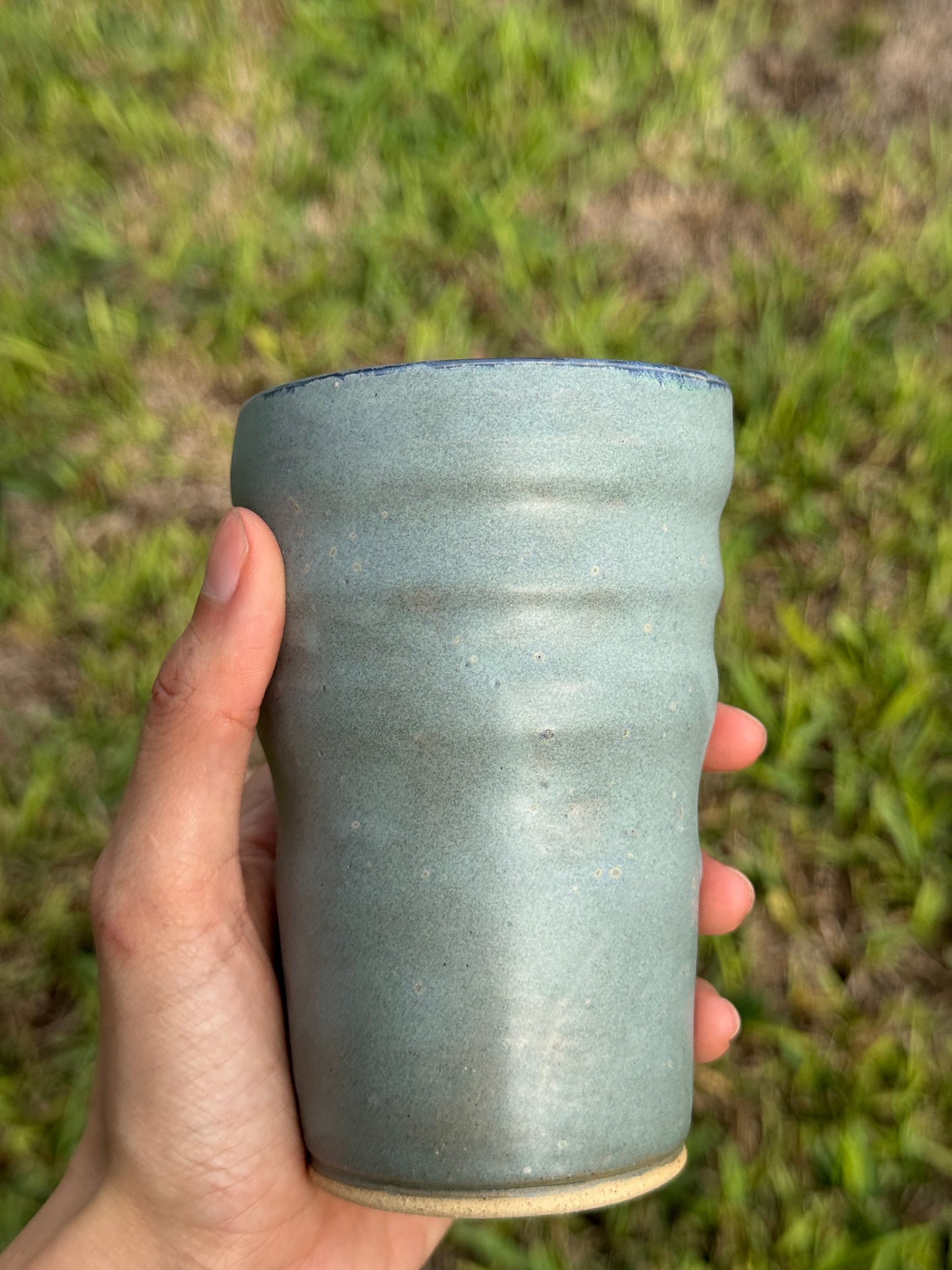 Matte Blue To go straw mug