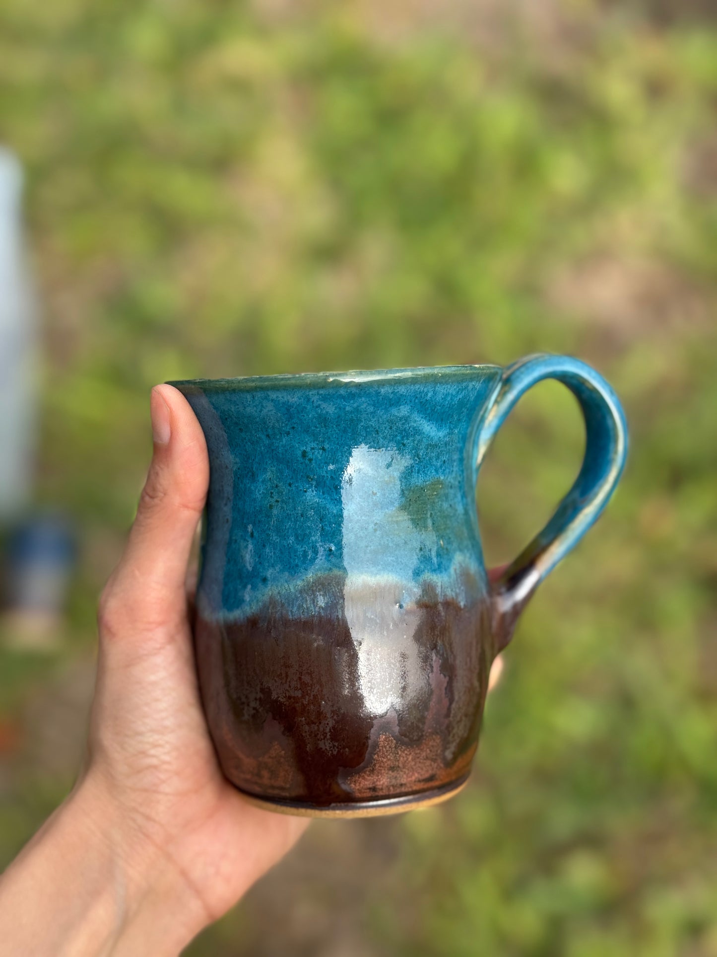 Turquoise Copper Mug