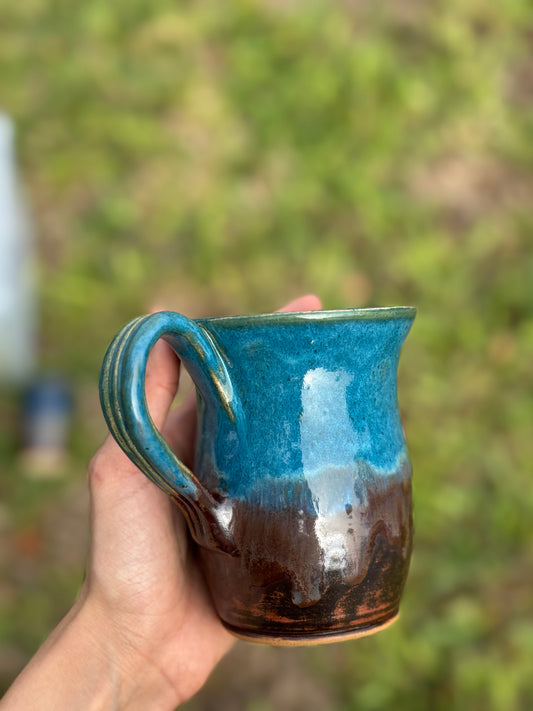 Turquoise Copper Mug