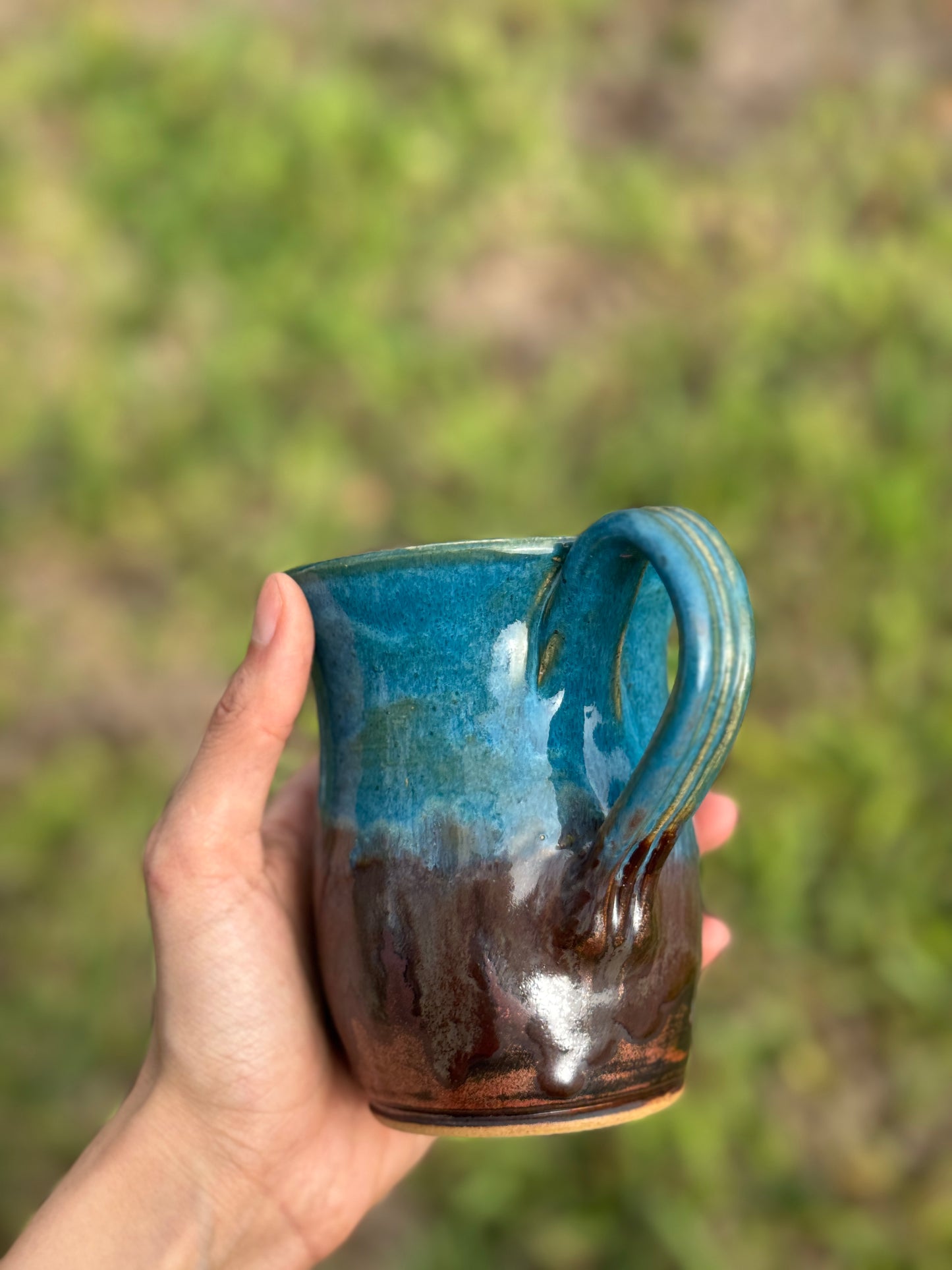 Turquoise Copper Mug