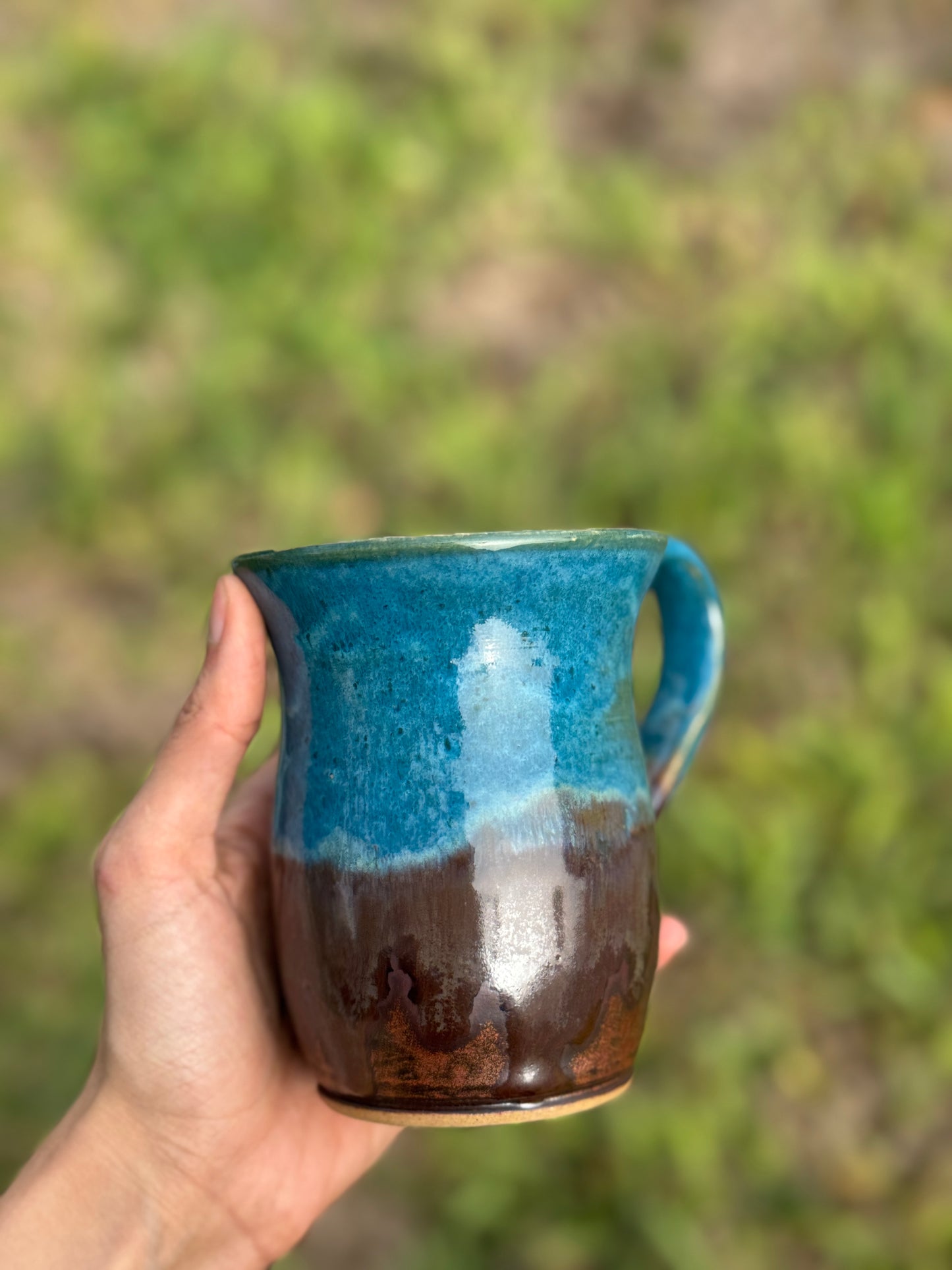 Turquoise Copper Mug