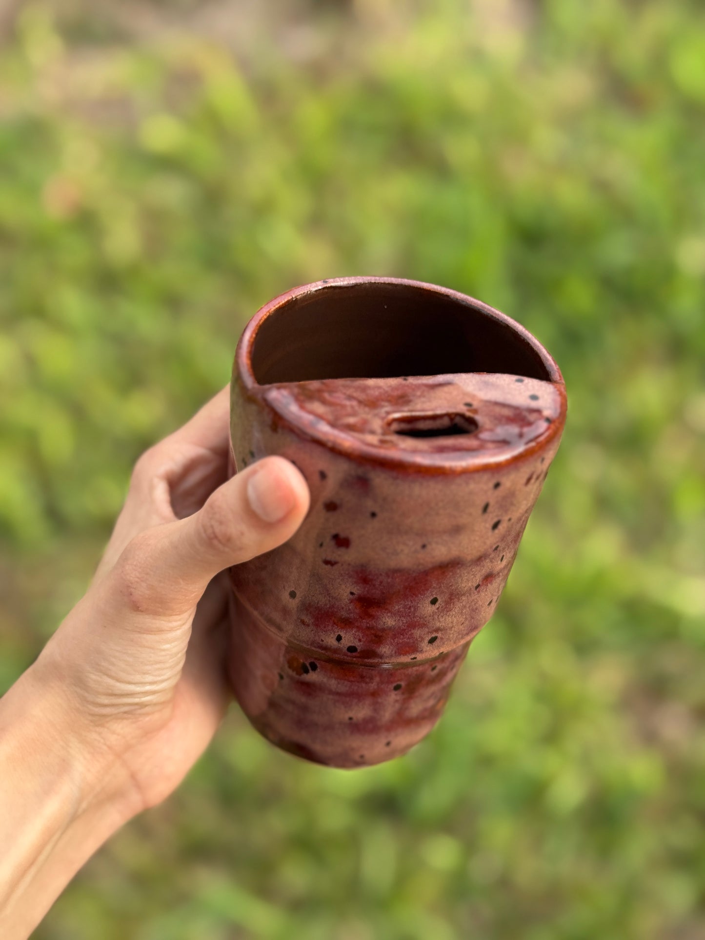 Peppered to go mug