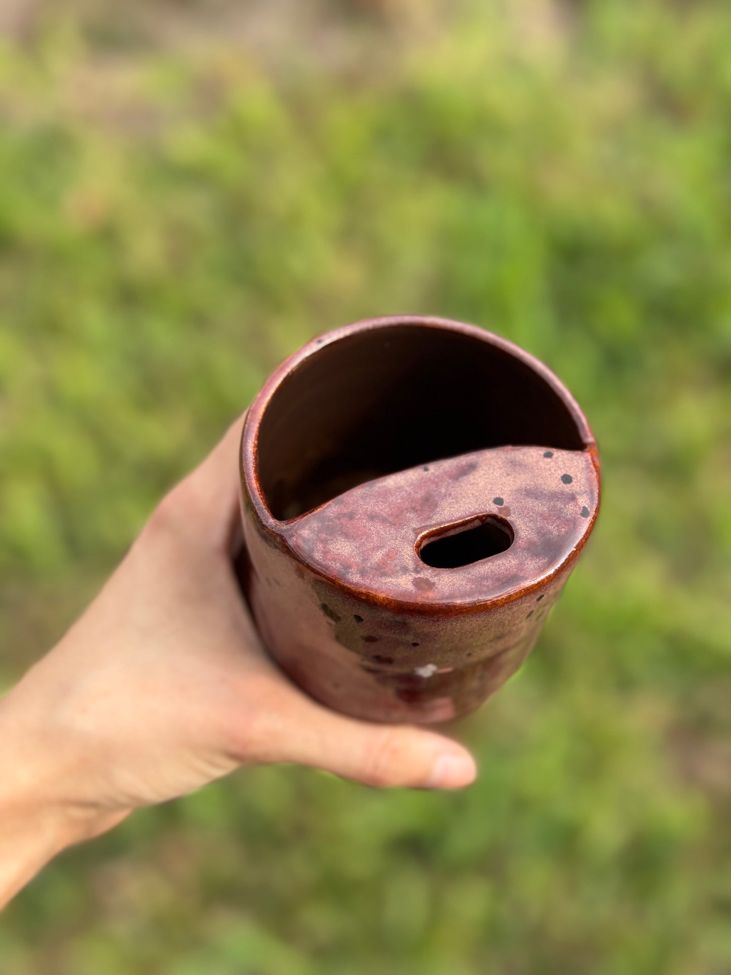 Peppered to go mug