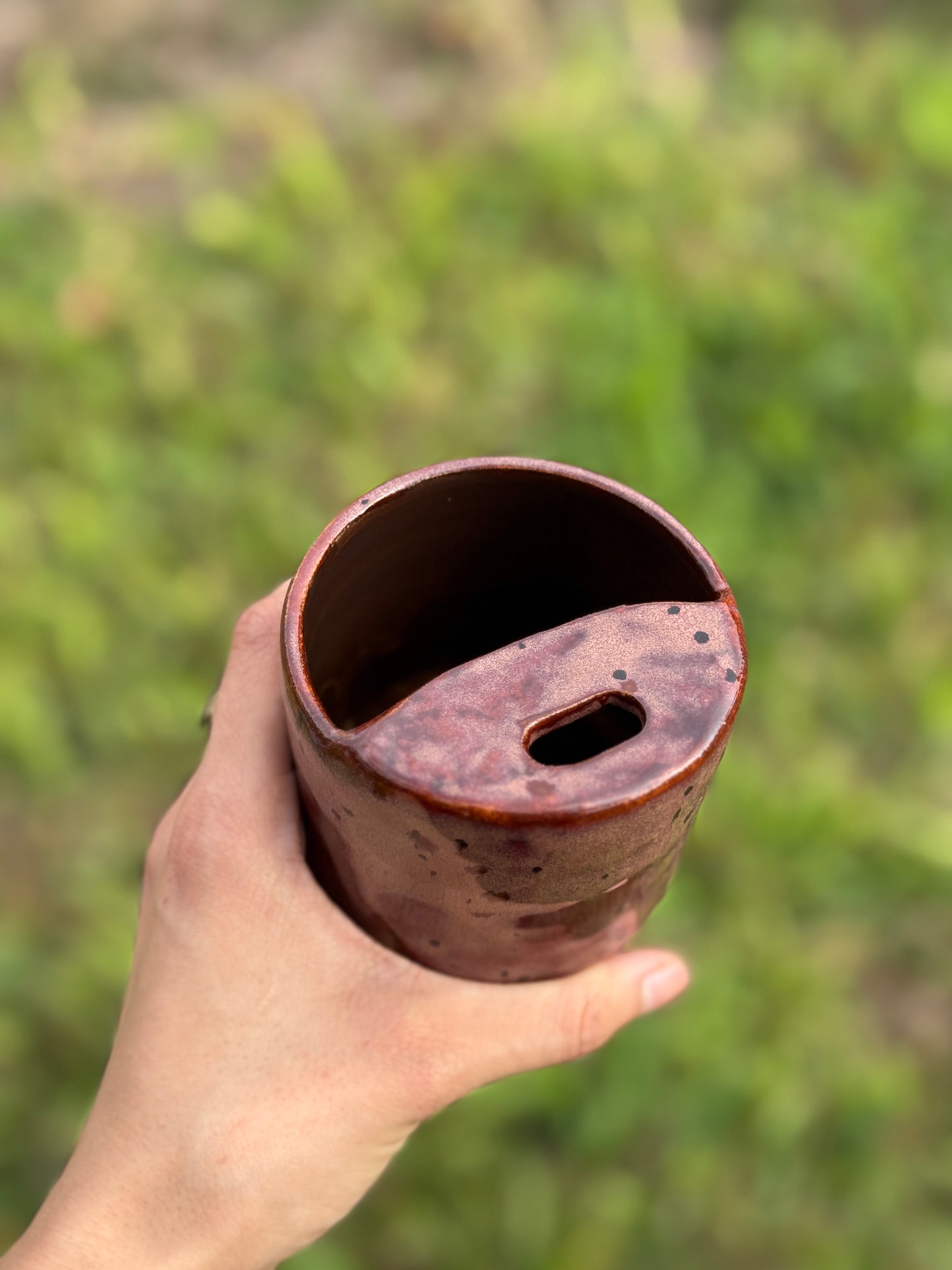 Peppered to go mug