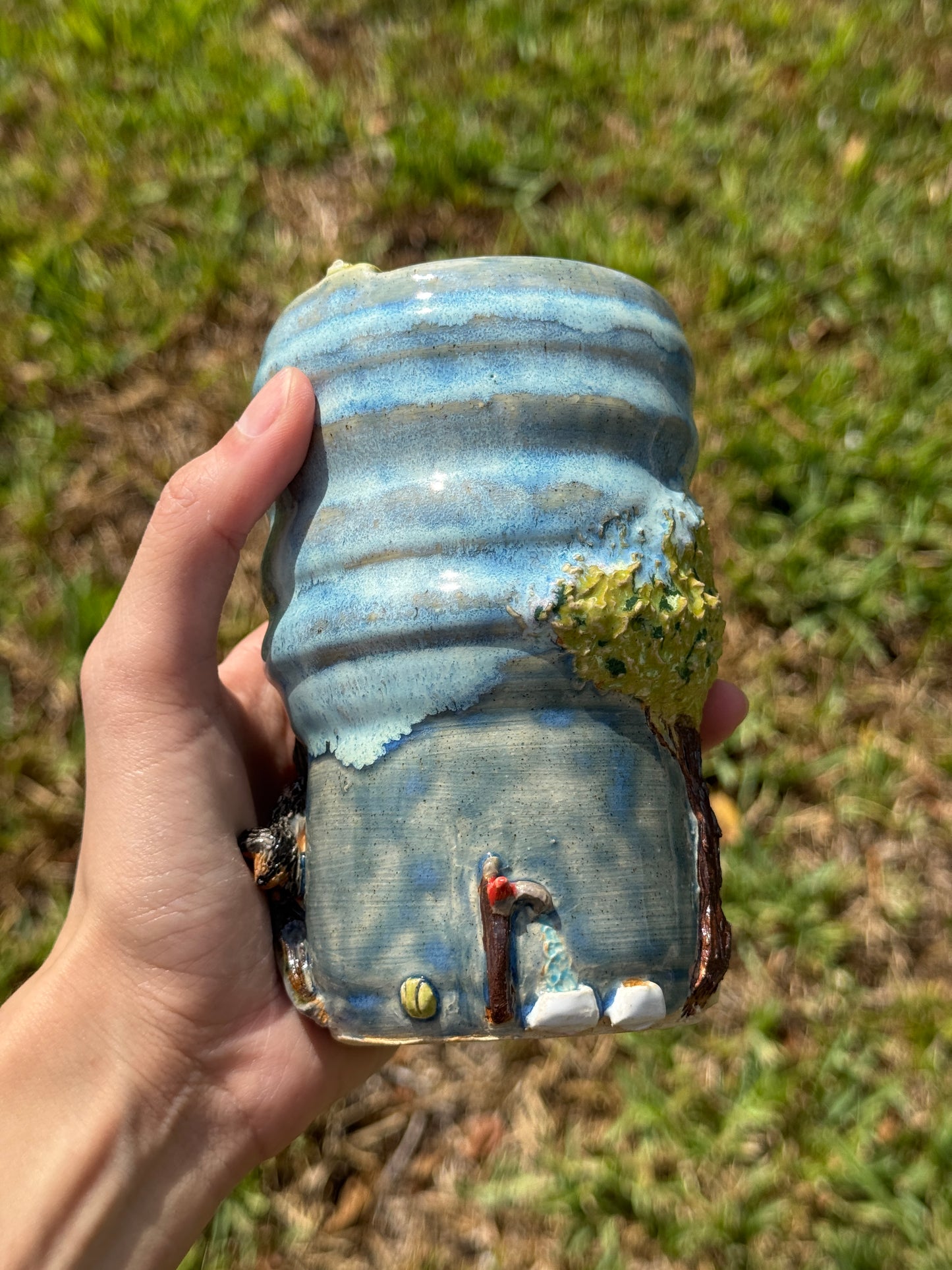 What are the dogs up to?