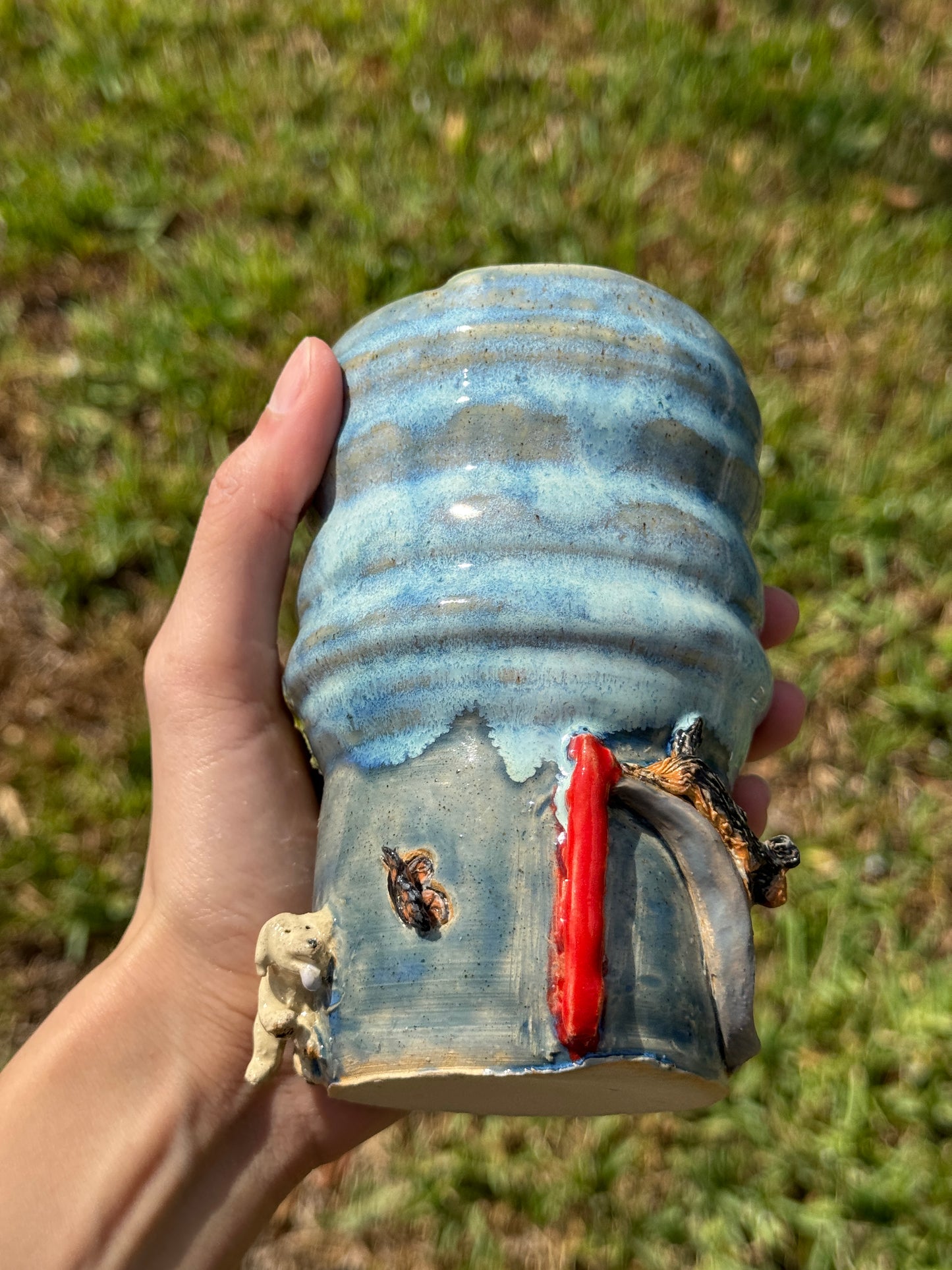 What are the dogs up to?