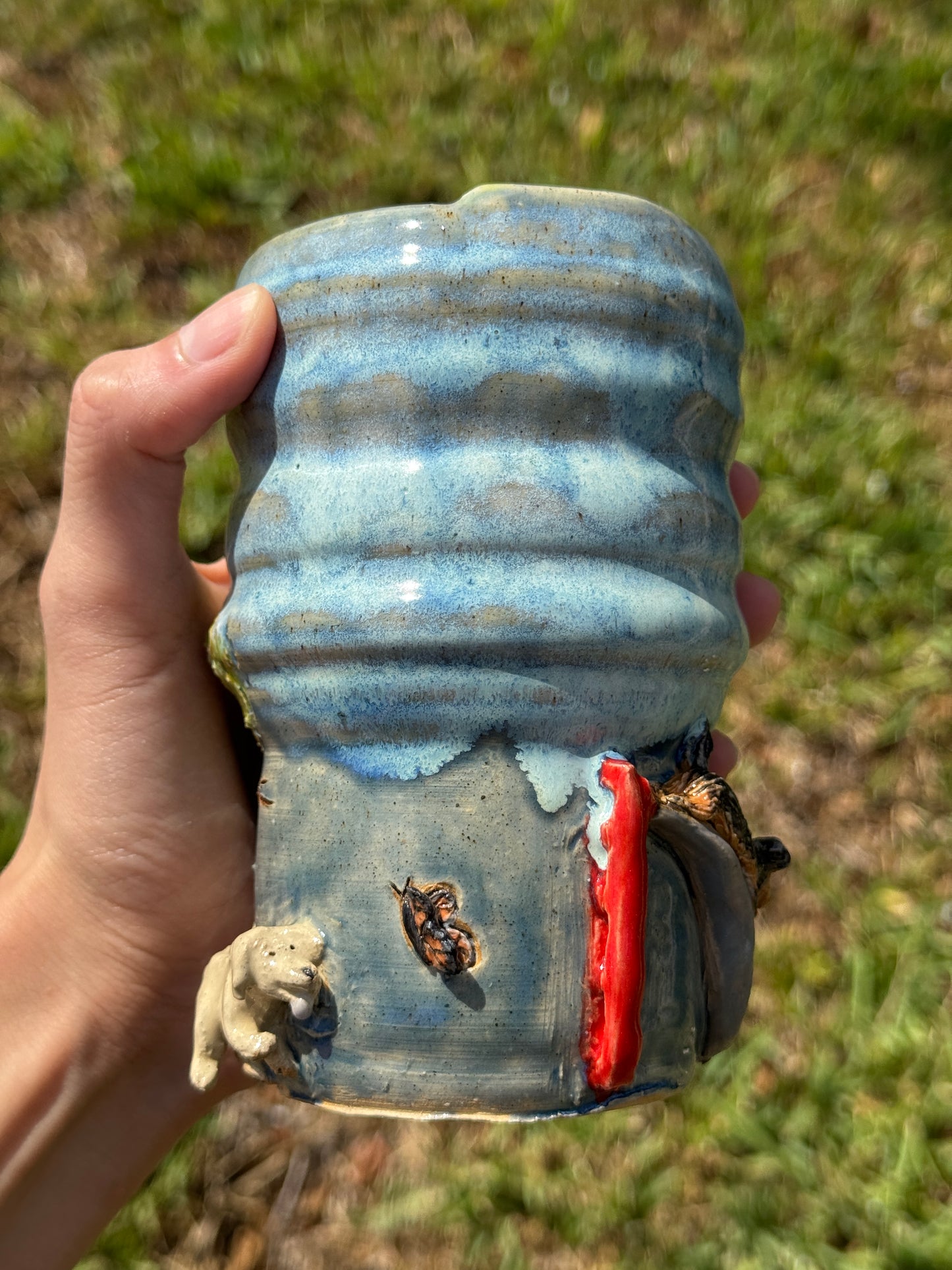 What are the dogs up to?