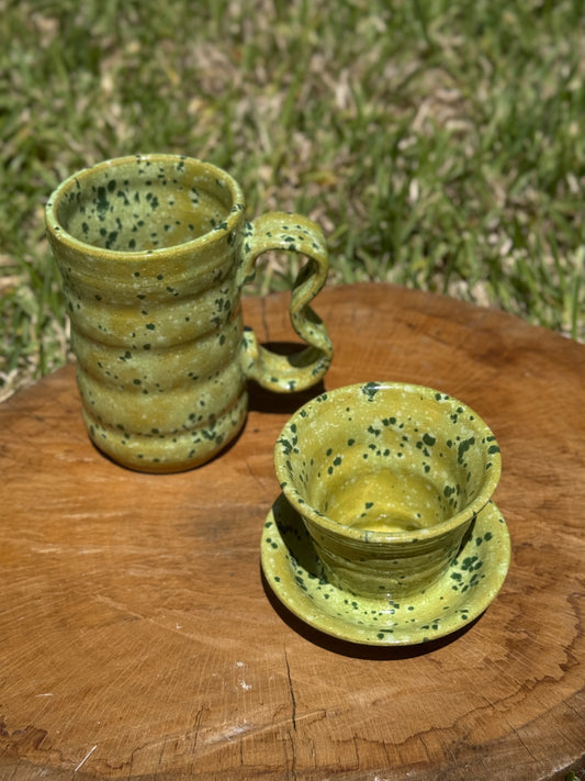Lime Shower Green V60 Coffee set