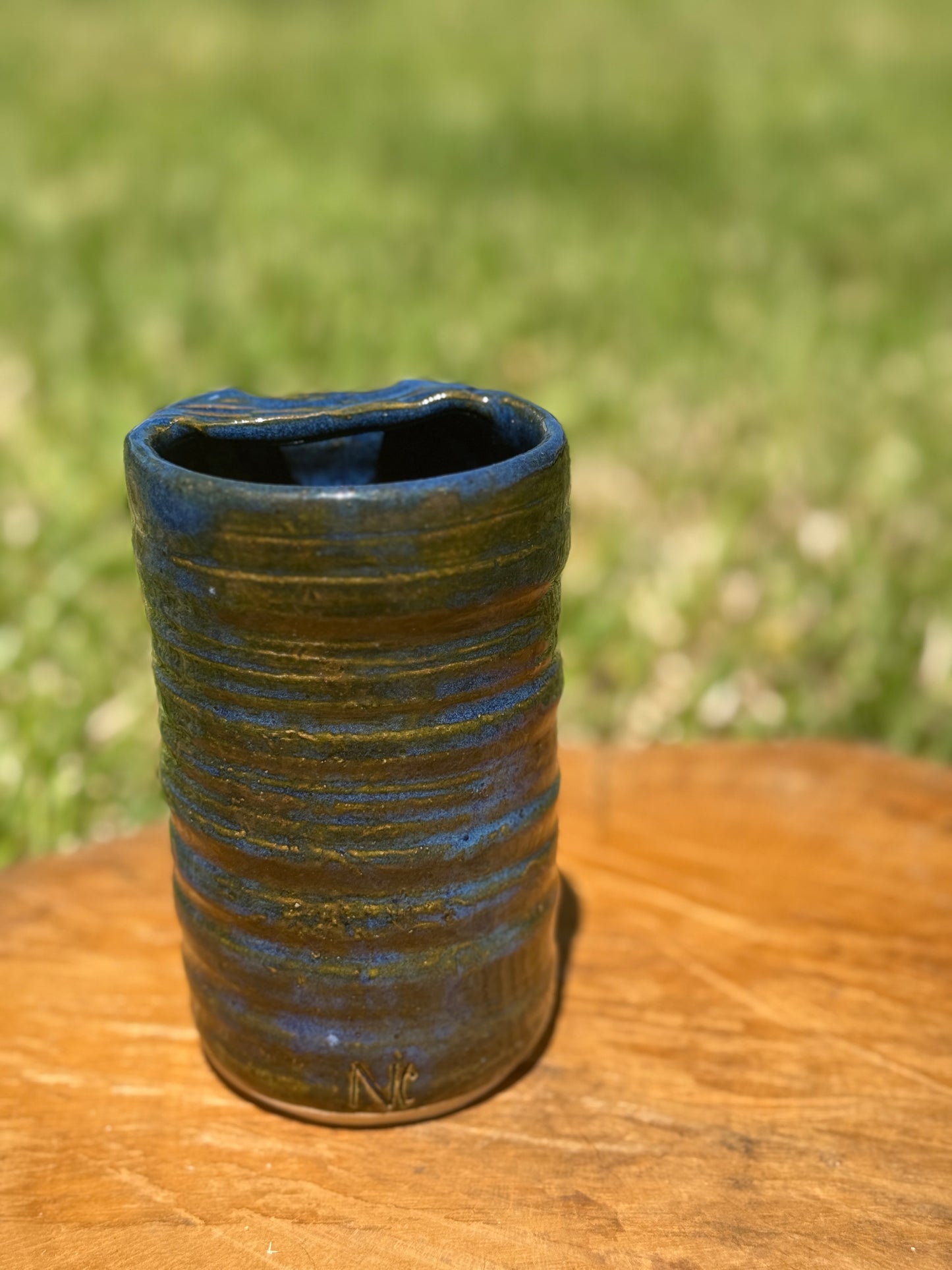 Blue Surf Travel Mug
