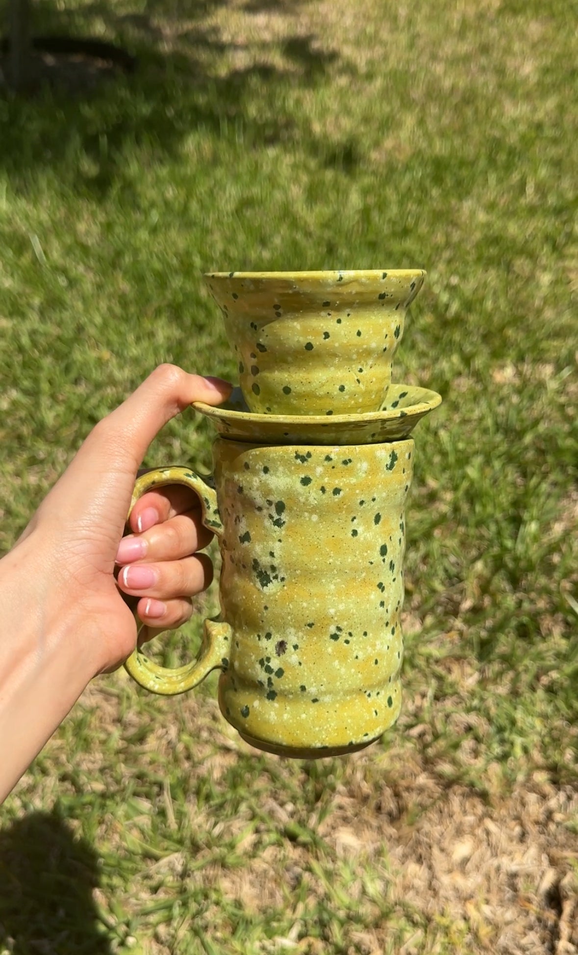 Lime Shower Green V60 Coffee set