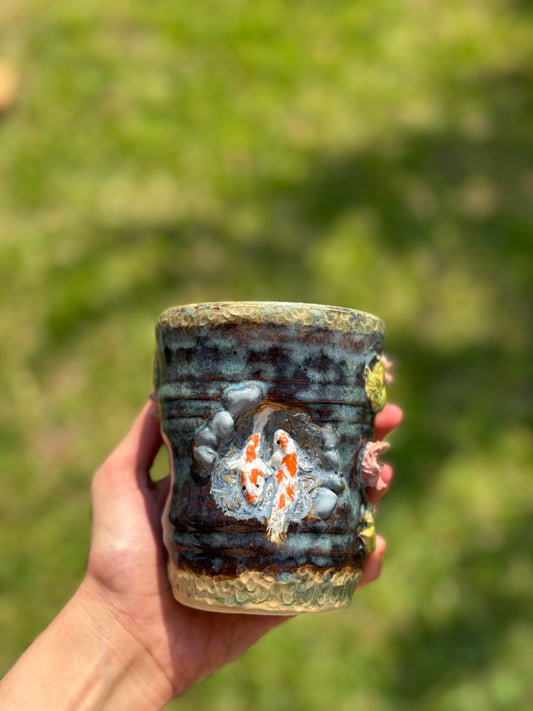 Animal Theme Travel Mug- Koi Fish