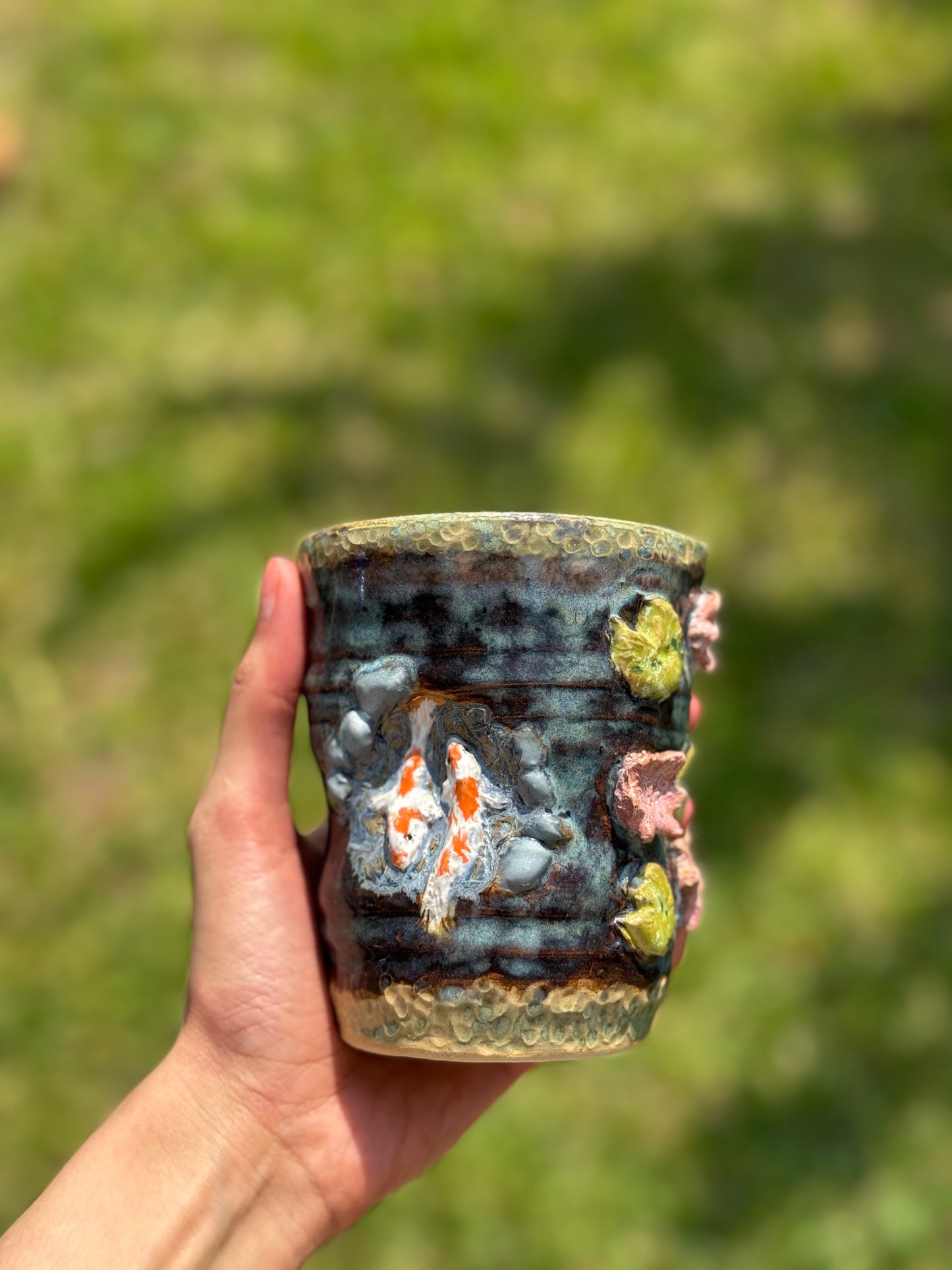 Animal Theme Travel Mug- Koi Fish