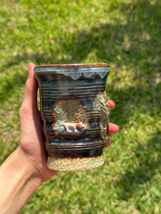 Animal Theme Travel Mug- Axolotl