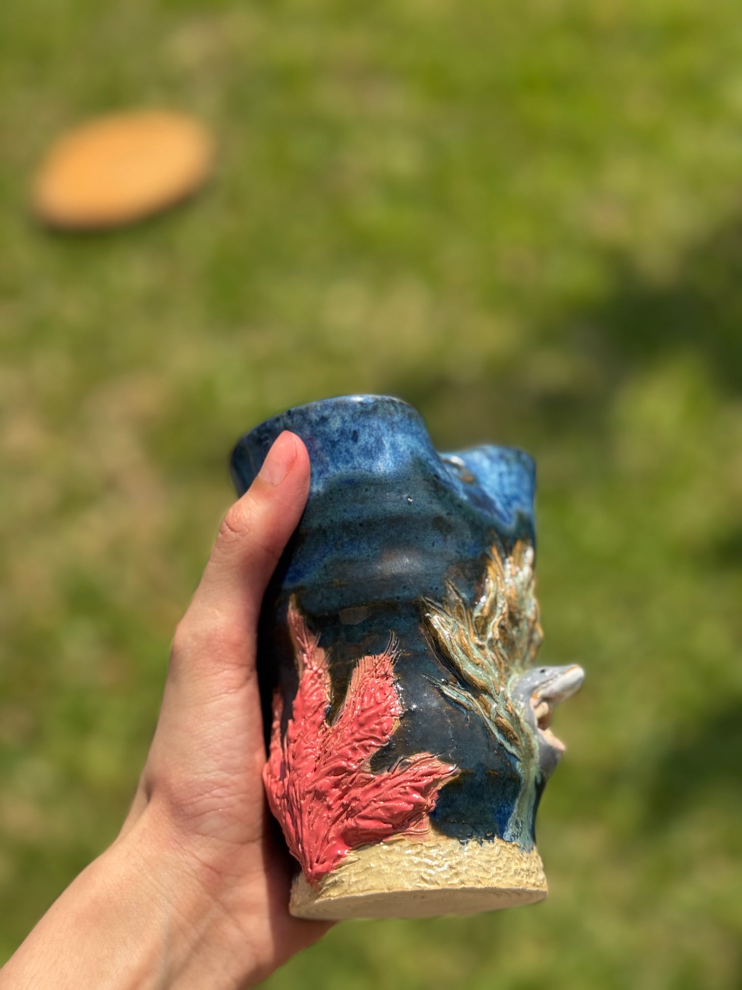 Animal Theme Sculpted Travel Straw Mug- Shark