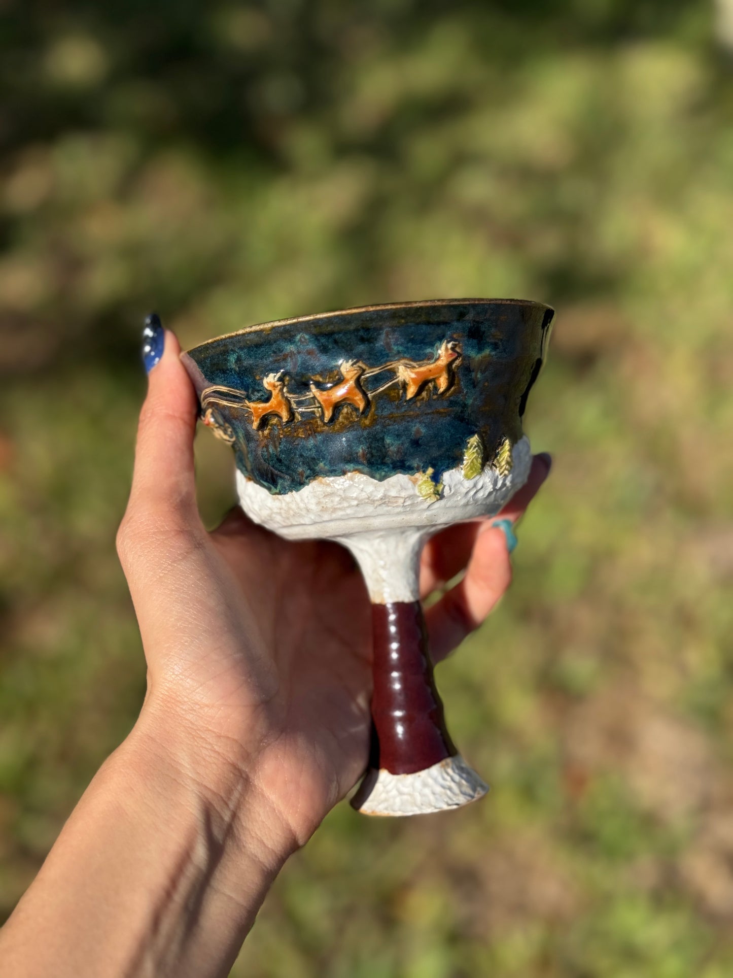 Wine around the snow