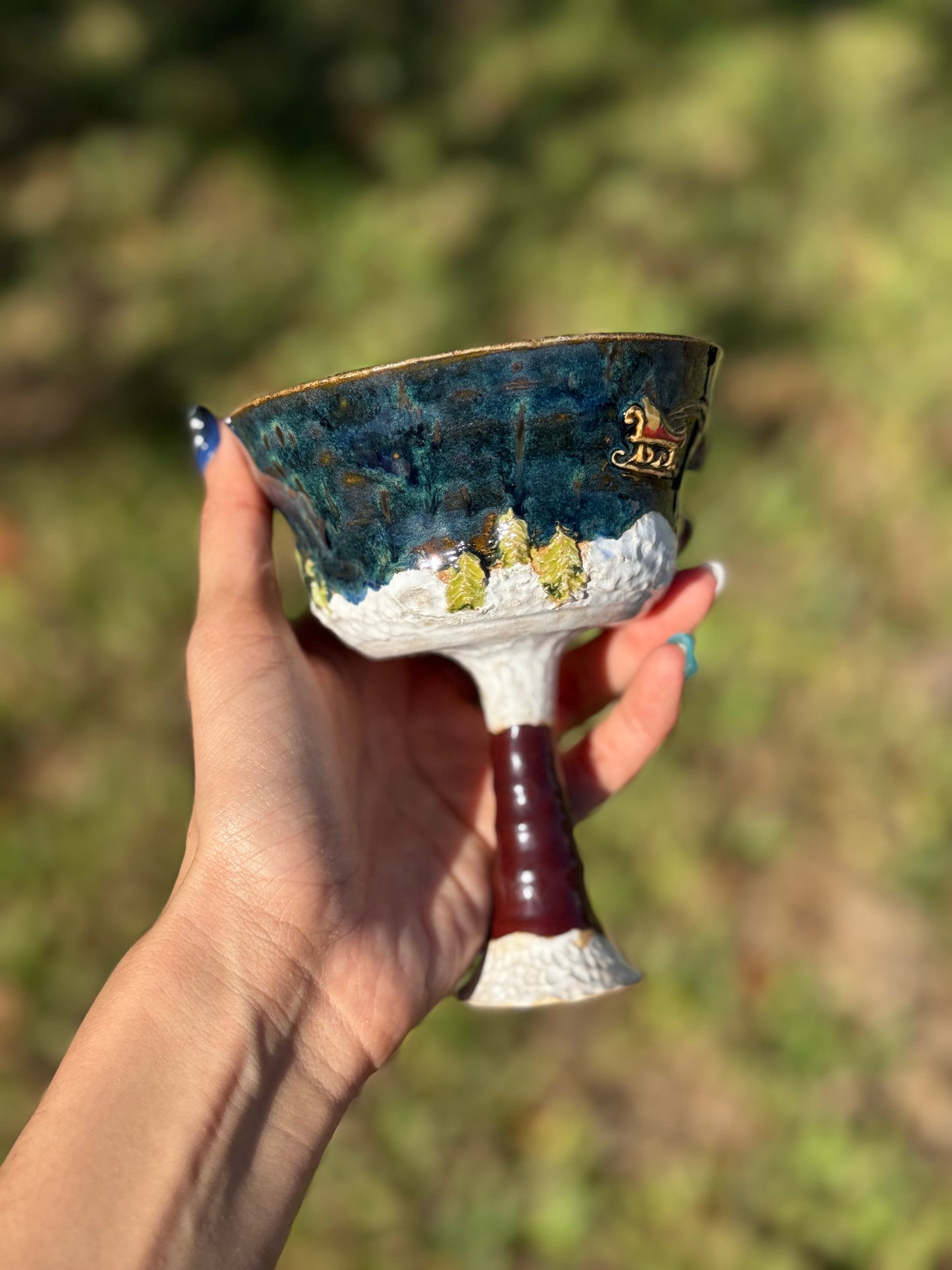 Wine around the snow
