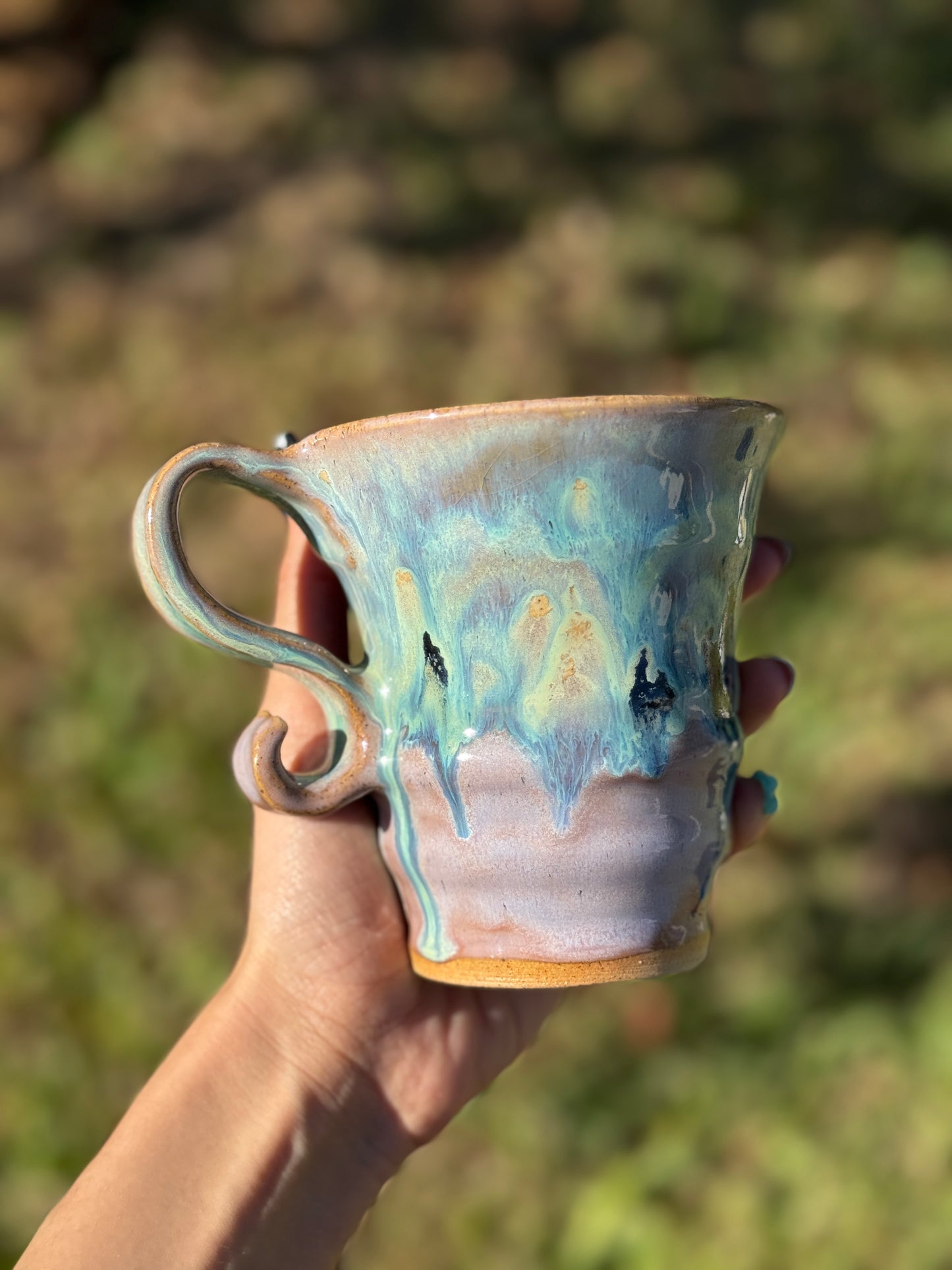 Melting Aurora Green Mug