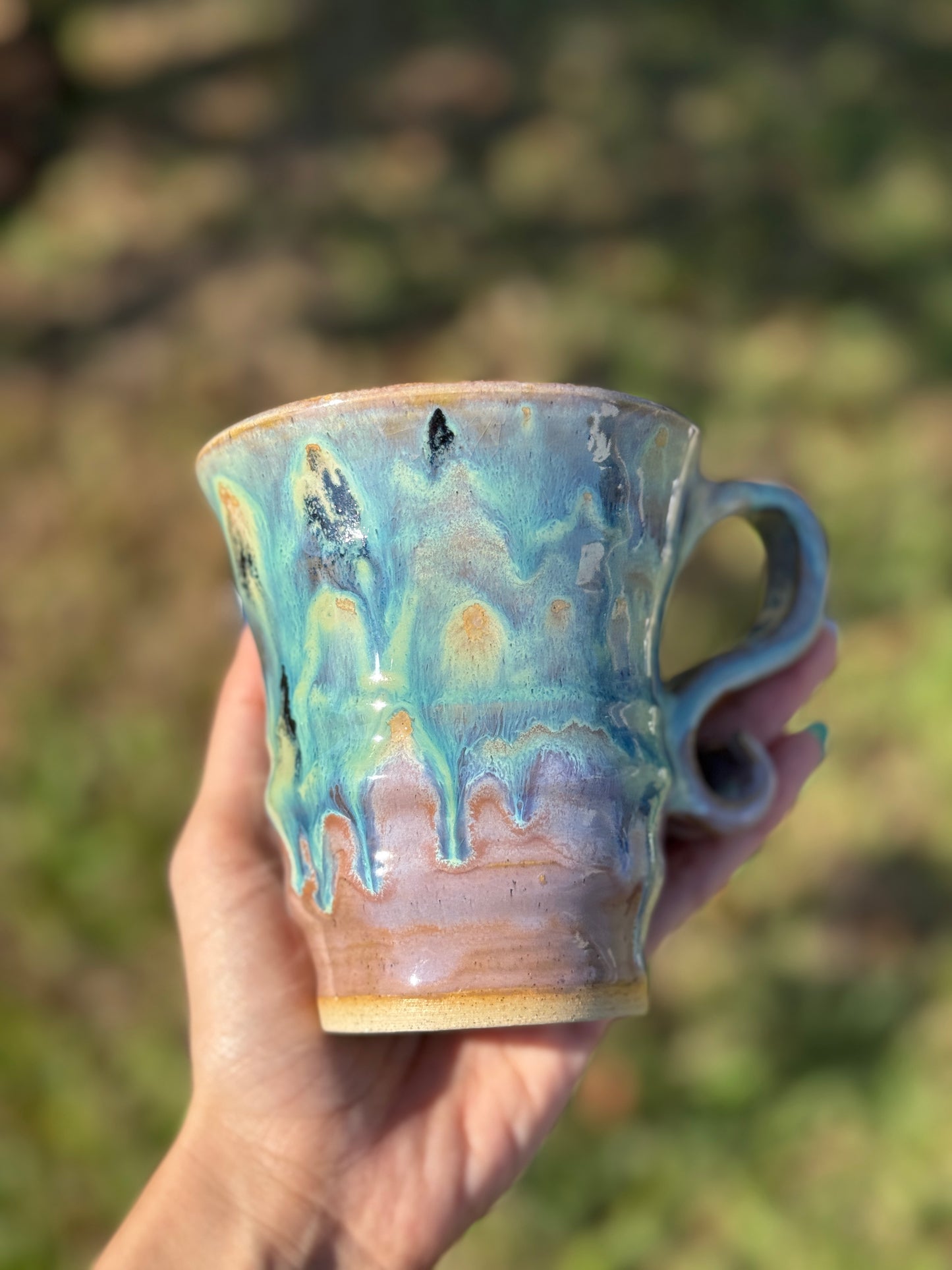 Melting Aurora Green Mug