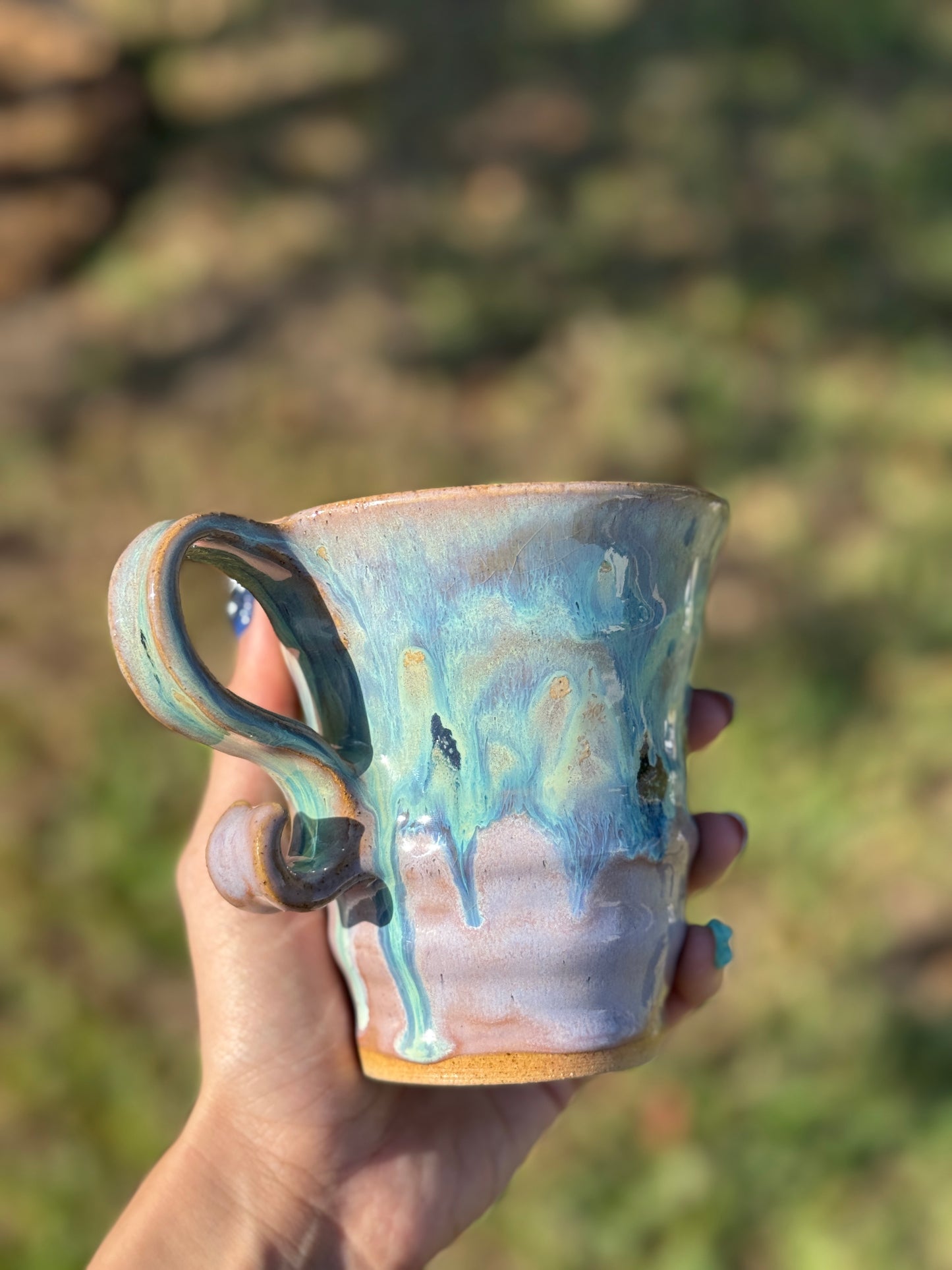 Melting Aurora Green Mug