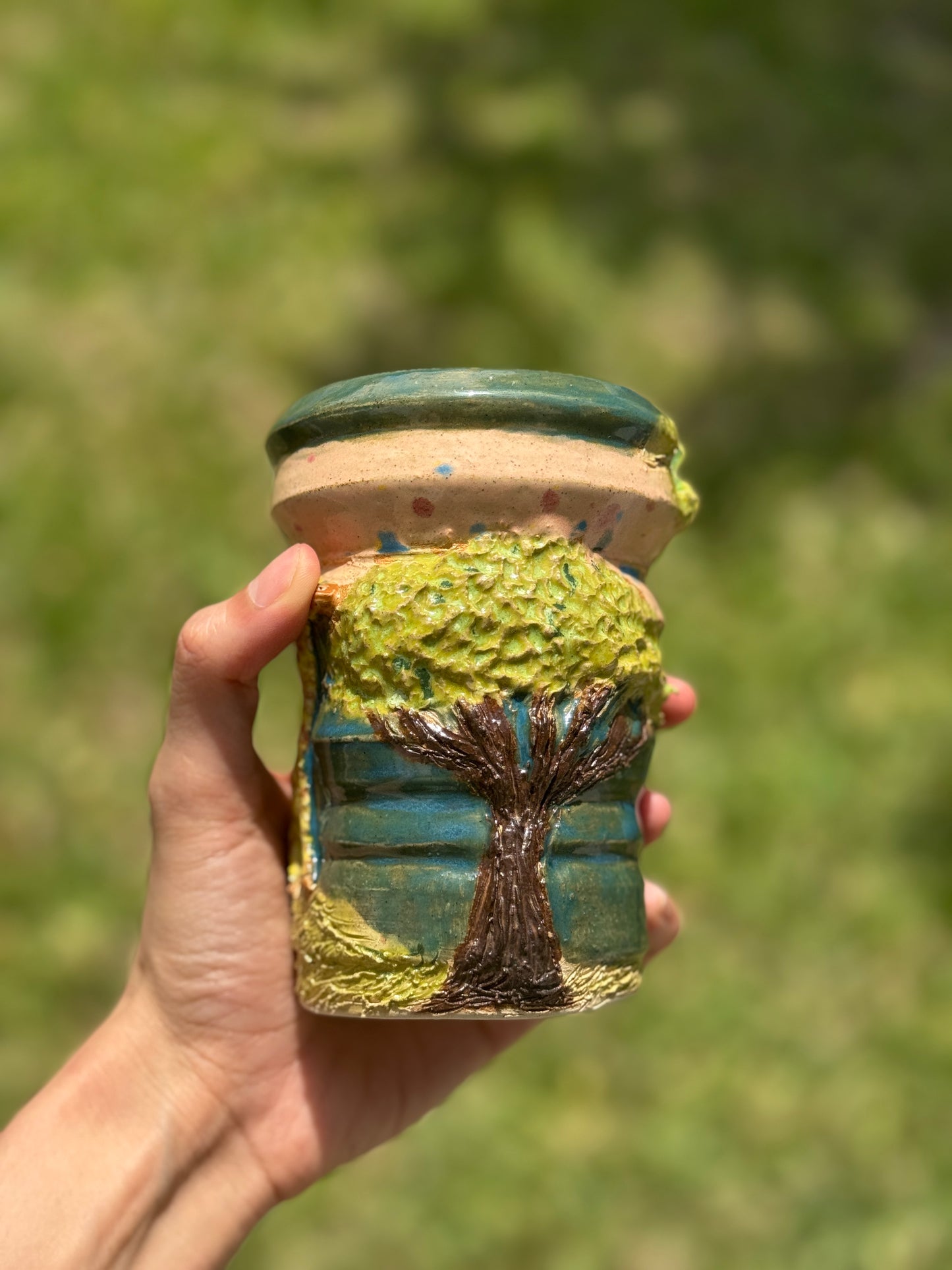 Animal Theme- Giraffe Travel Straw Mug