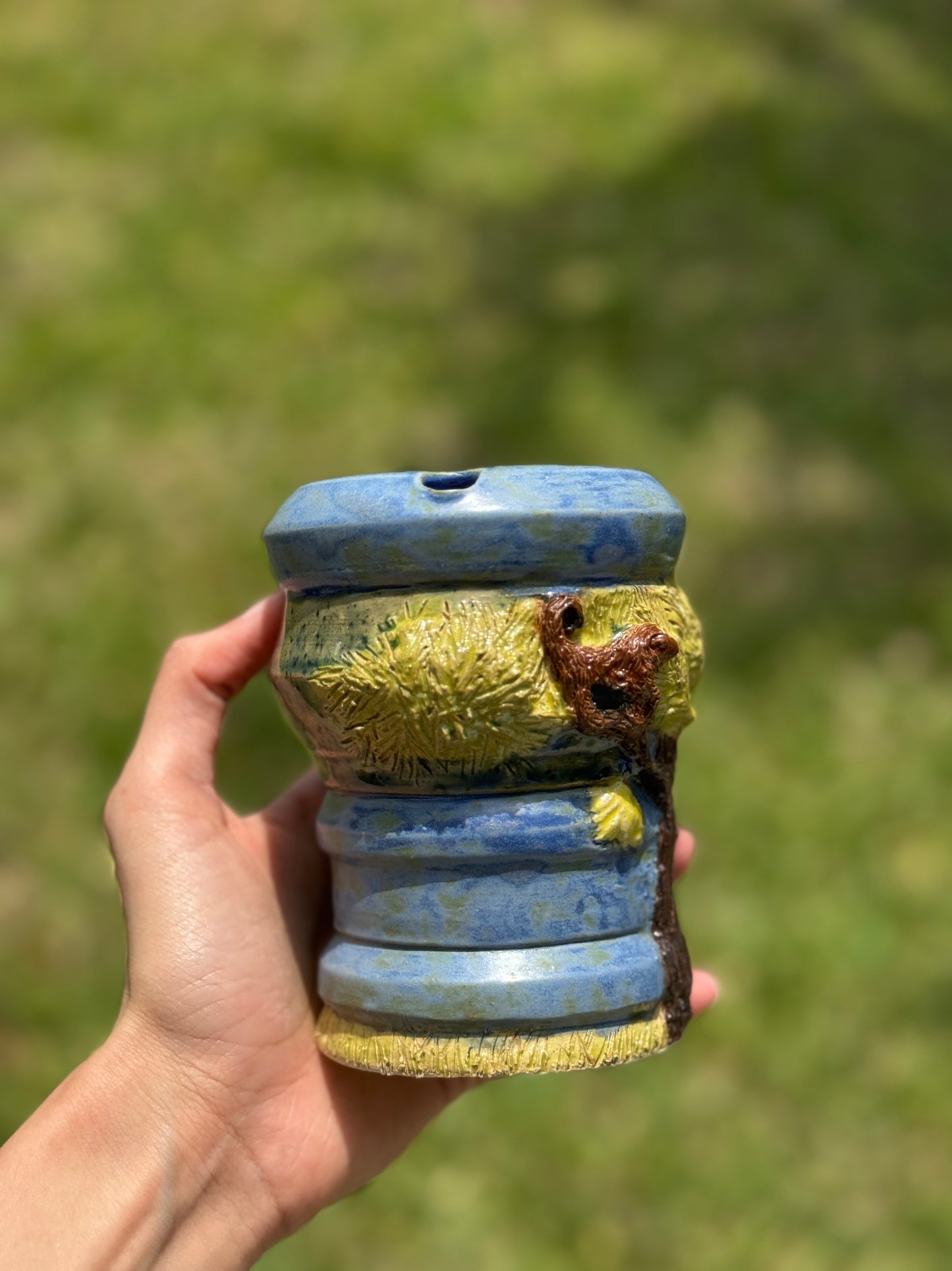 Animal Theme- Monkey Straw Travel Mug