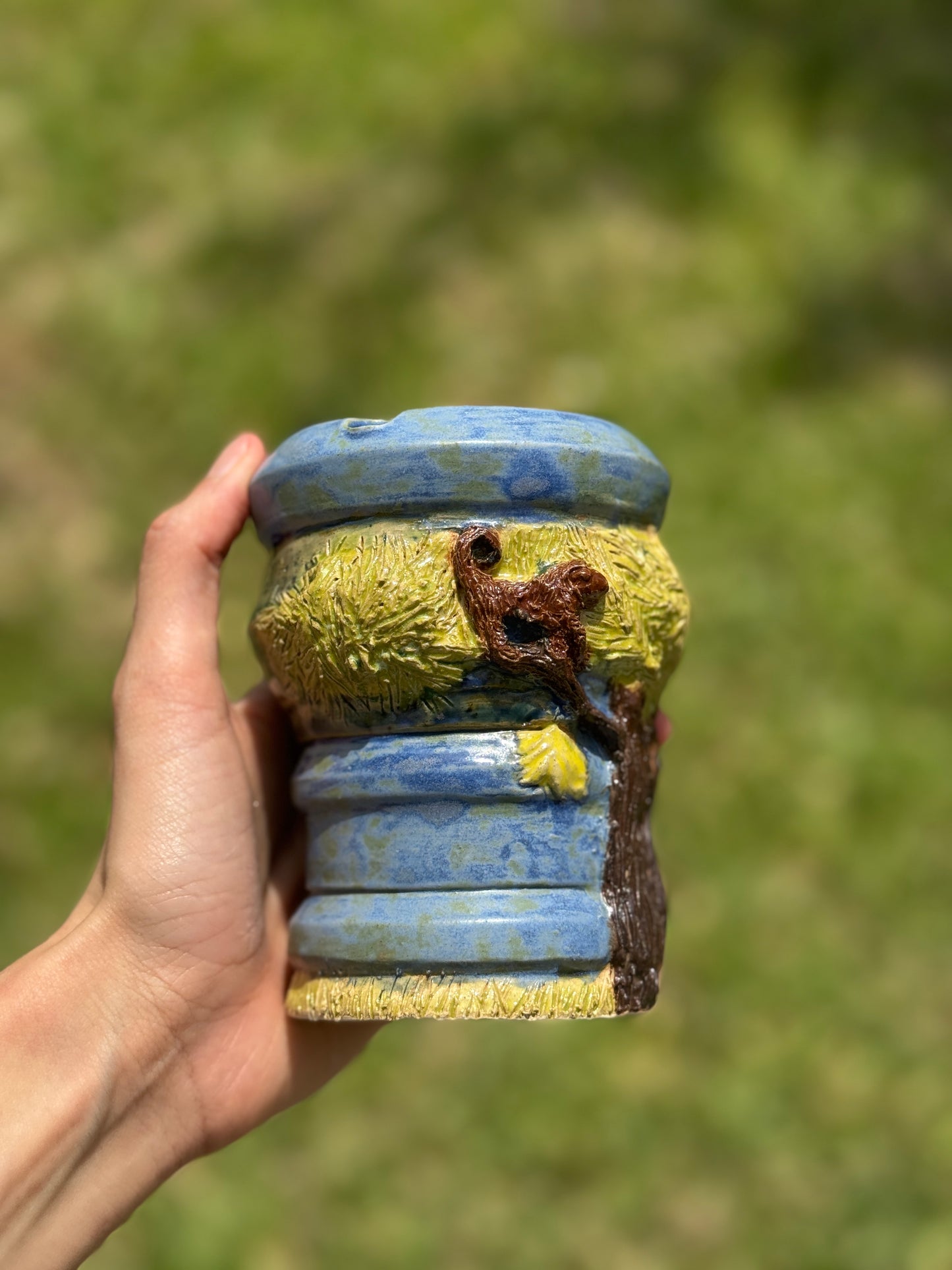 Animal Theme- Monkey Straw Travel Mug