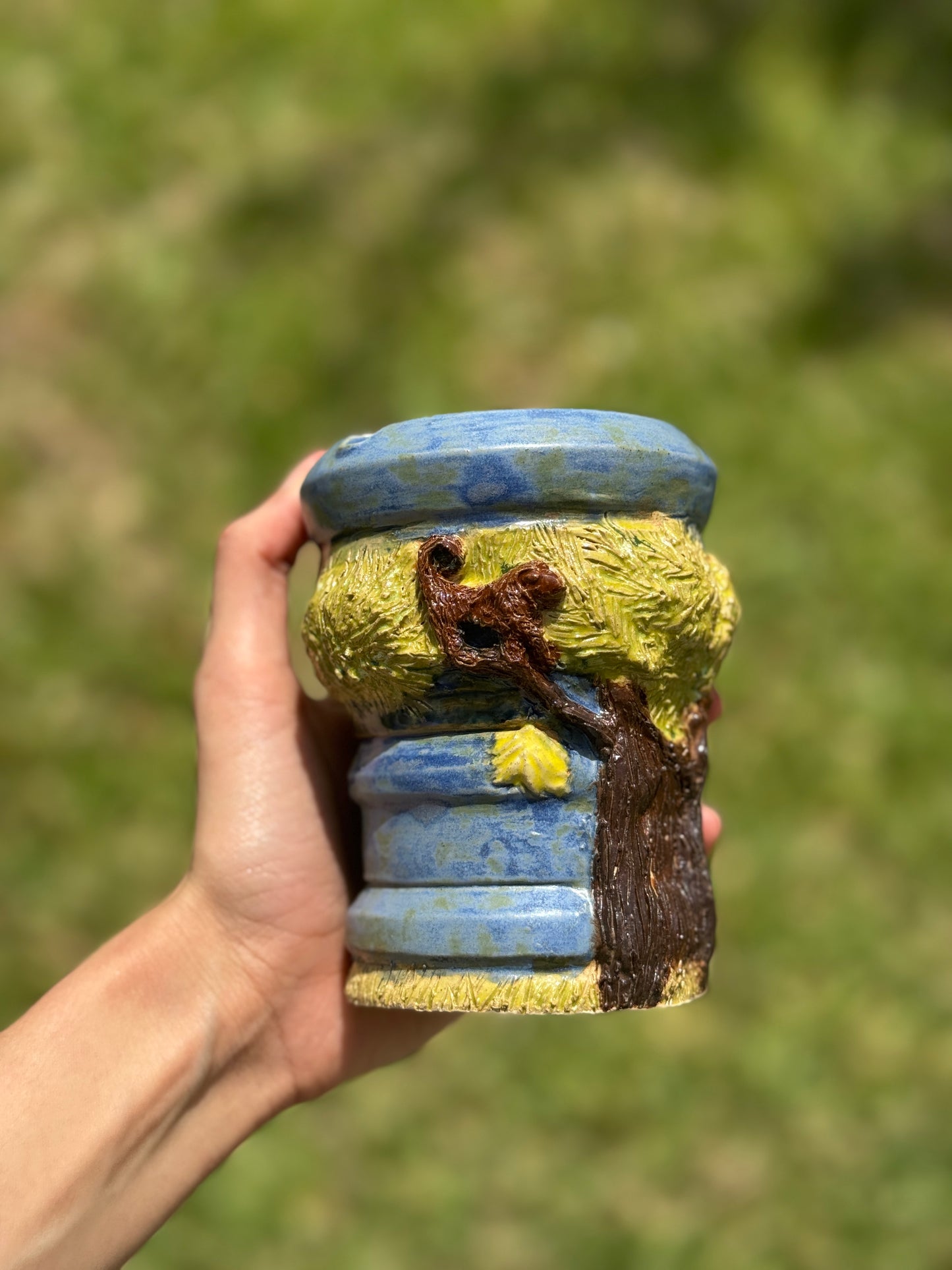 Animal Theme- Monkey Straw Travel Mug